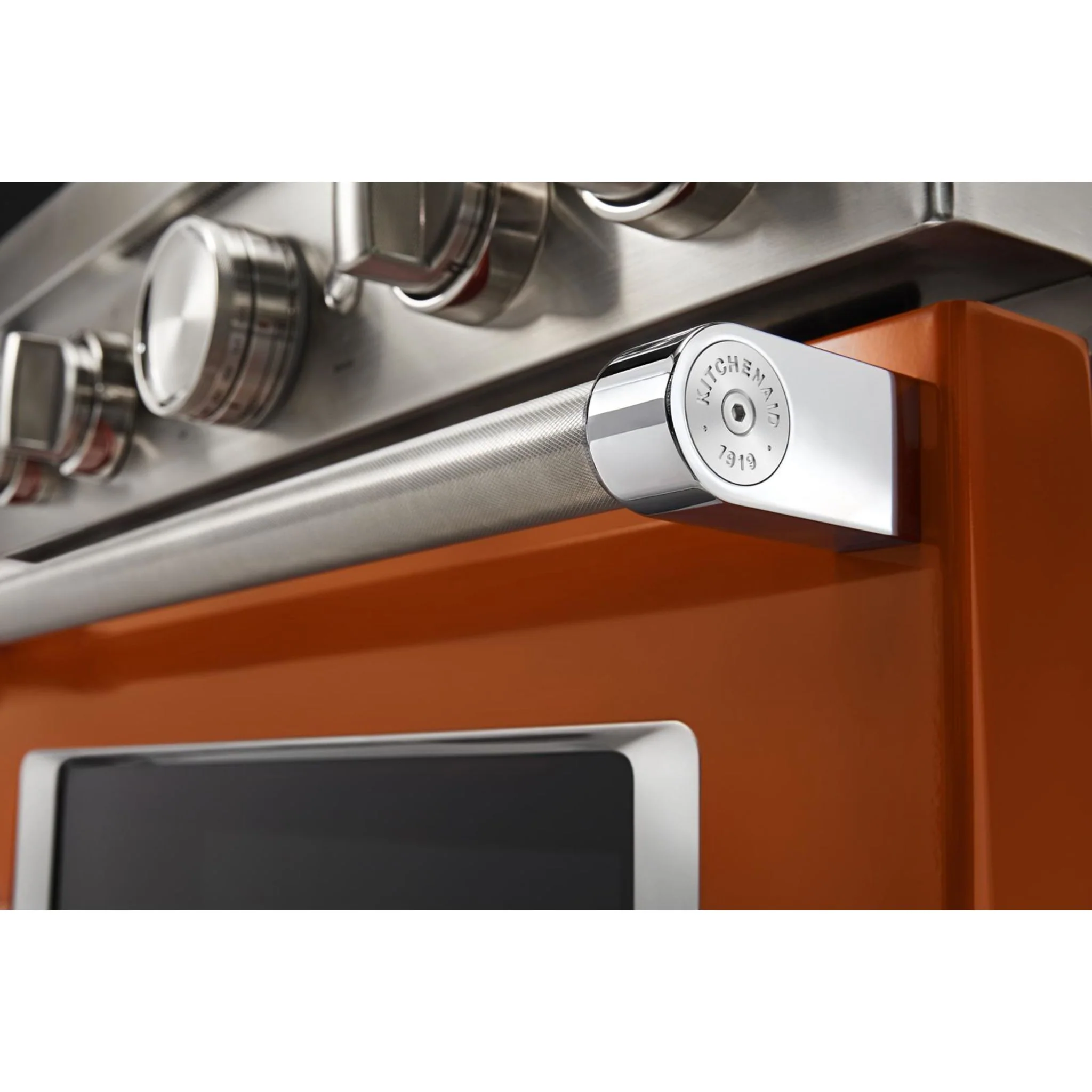 KitchenAid  30'' Smart Commercial-Style Gas Range with 4 Burners - Scorched Orange (KFGC500JSC) - Image 36