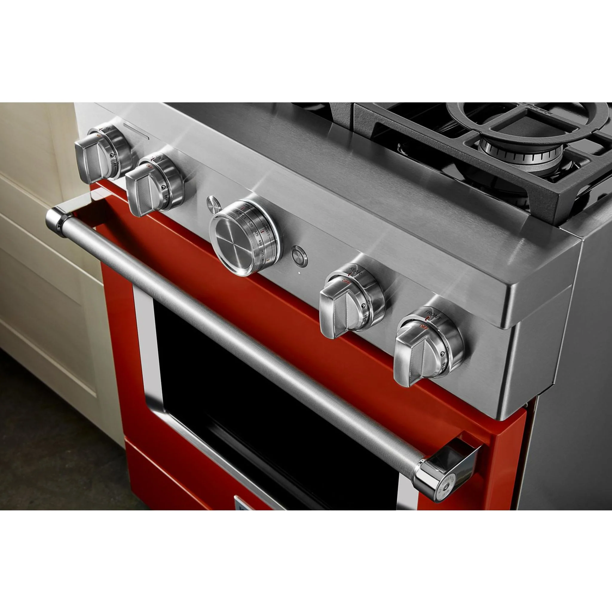 KitchenAid  30'' Smart Commercial-Style Gas Range with 4 Burners - Scorched Orange (KFGC500JSC) - Image 39