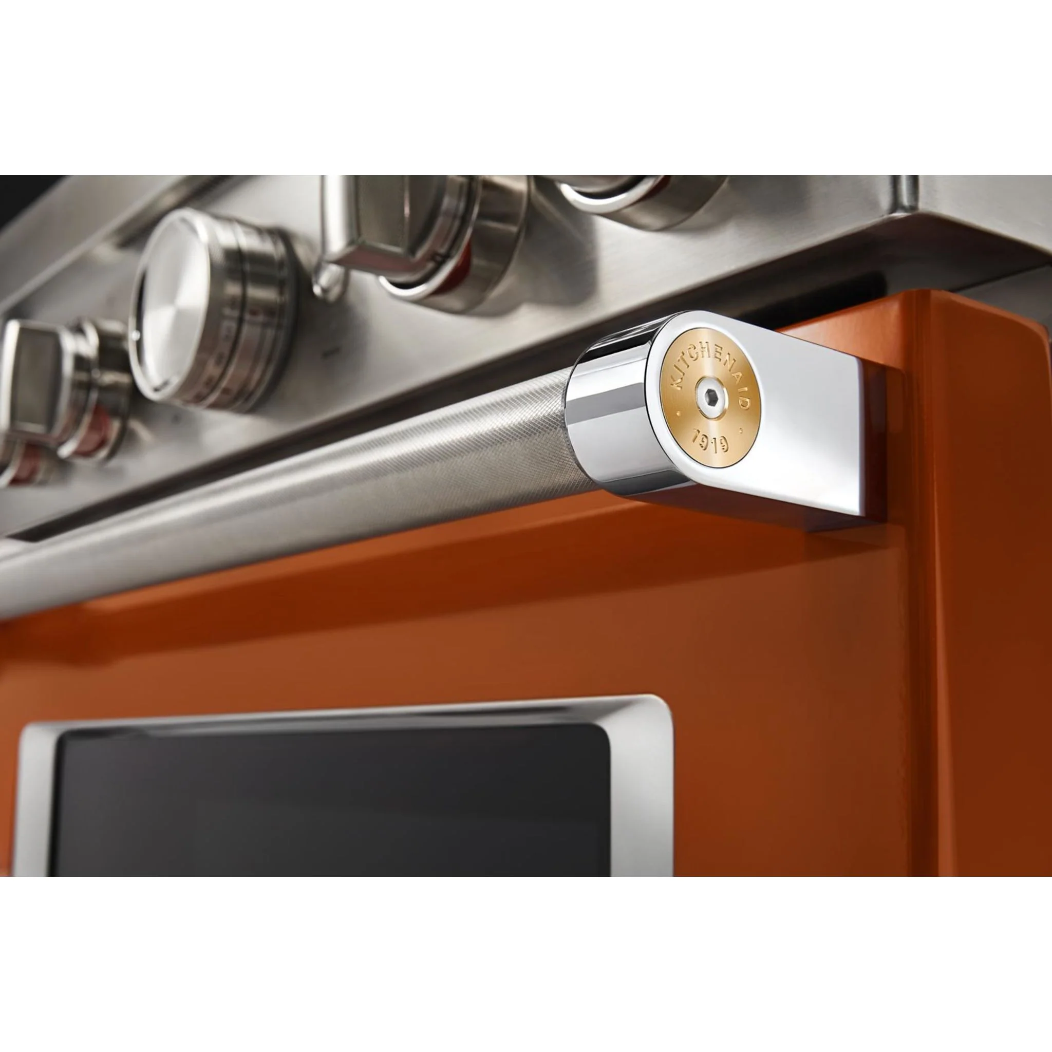 KitchenAid  30'' Smart Commercial-Style Gas Range with 4 Burners - Scorched Orange (KFGC500JSC) - Image 42