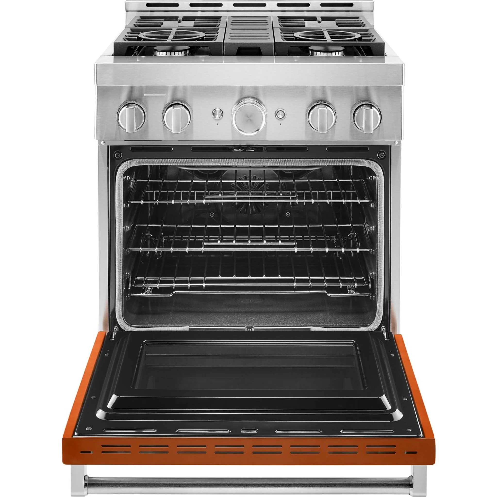 KitchenAid  30'' Smart Commercial-Style Gas Range with 4 Burners - Scorched Orange (KFGC500JSC) - Image 43