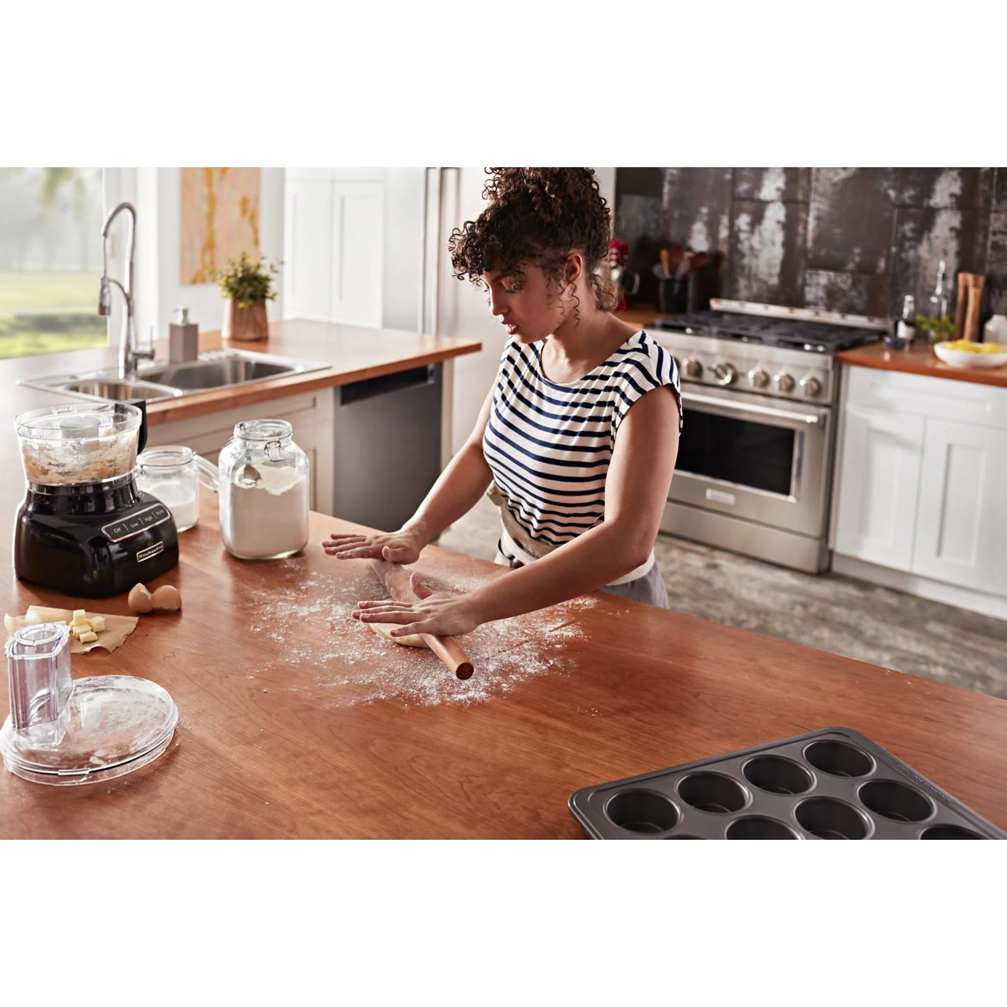 KitchenAid  36'' Smart Commercial-Style Gas Range with 6 Burners - Stainless Steel (KFGC506JSS) - Image 5