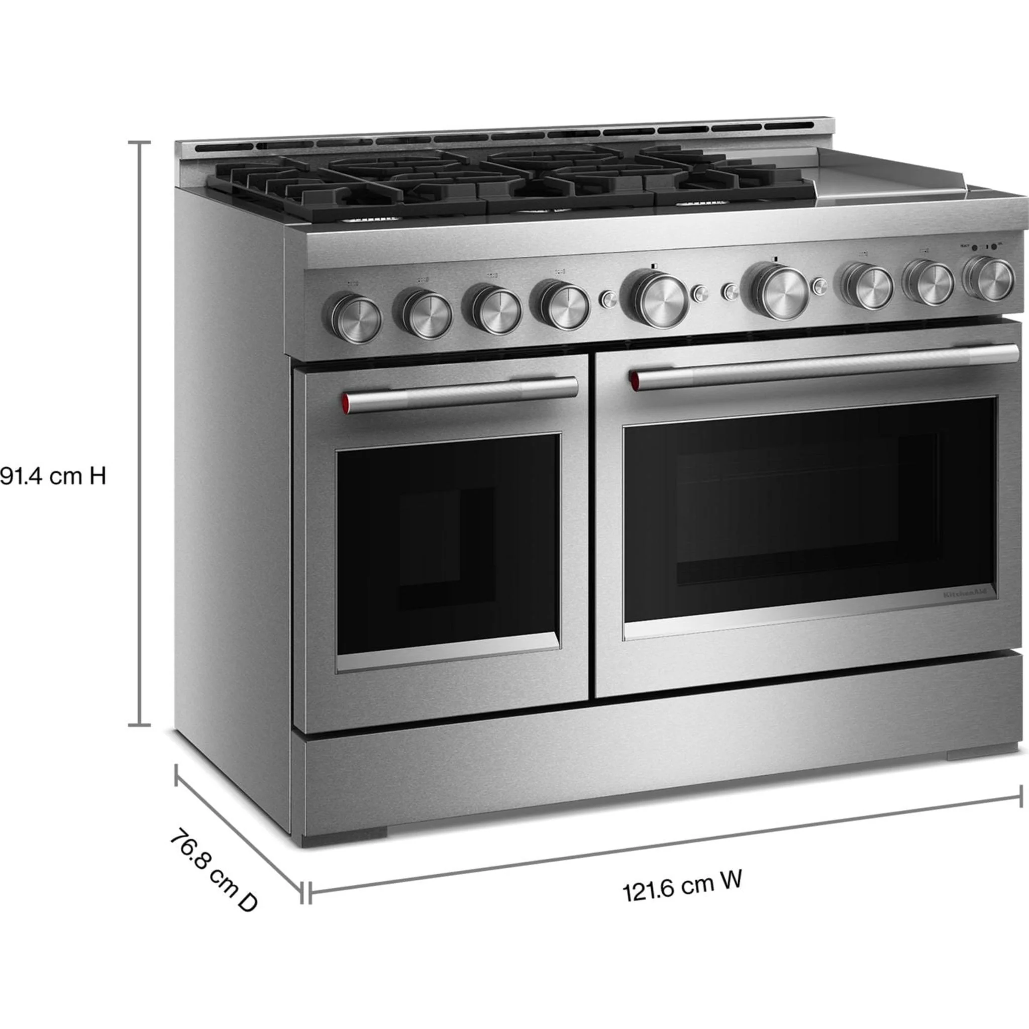 KitchenAid Gas Range (KFGD948SSS) - Stainless Steel - Image 2