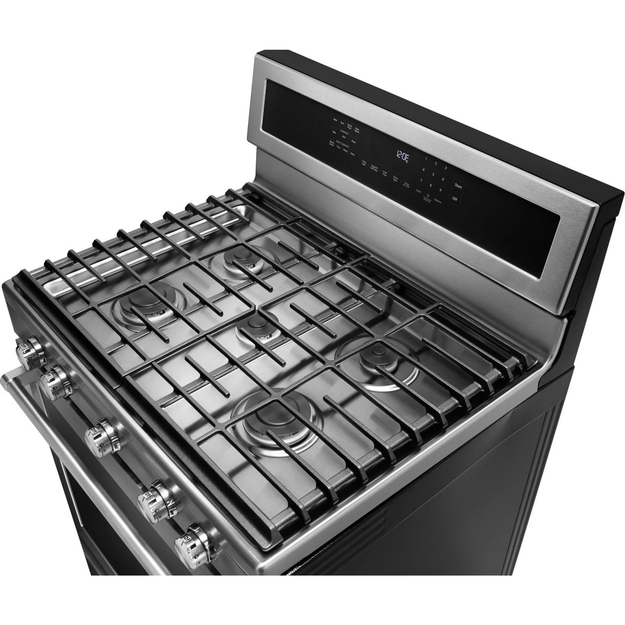 KitchenAid 30" 5-Burner Gas Convection Range - Stainless Steel (KFGG500ESS) - Image 11