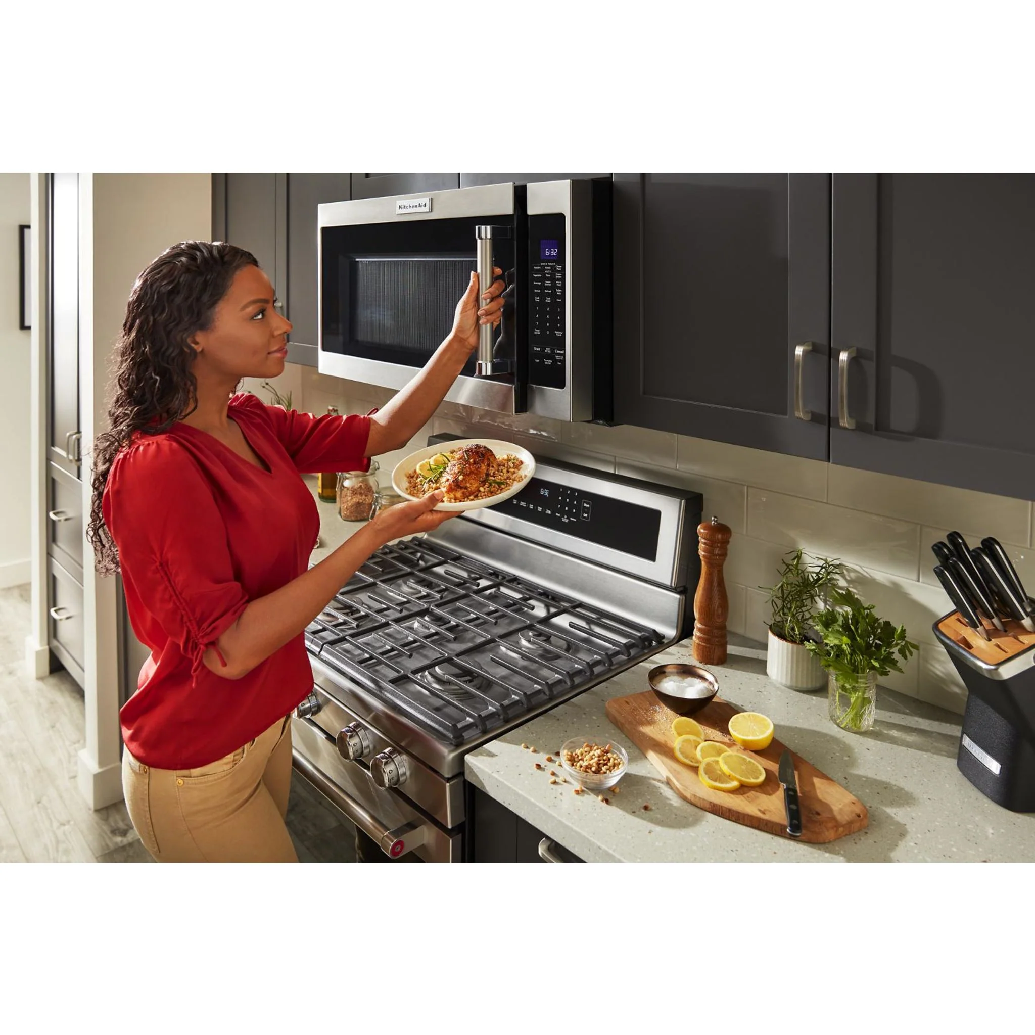 KitchenAid 30" 5-Burner Gas Convection Range - Stainless Steel (KFGG500ESS) - Image 13