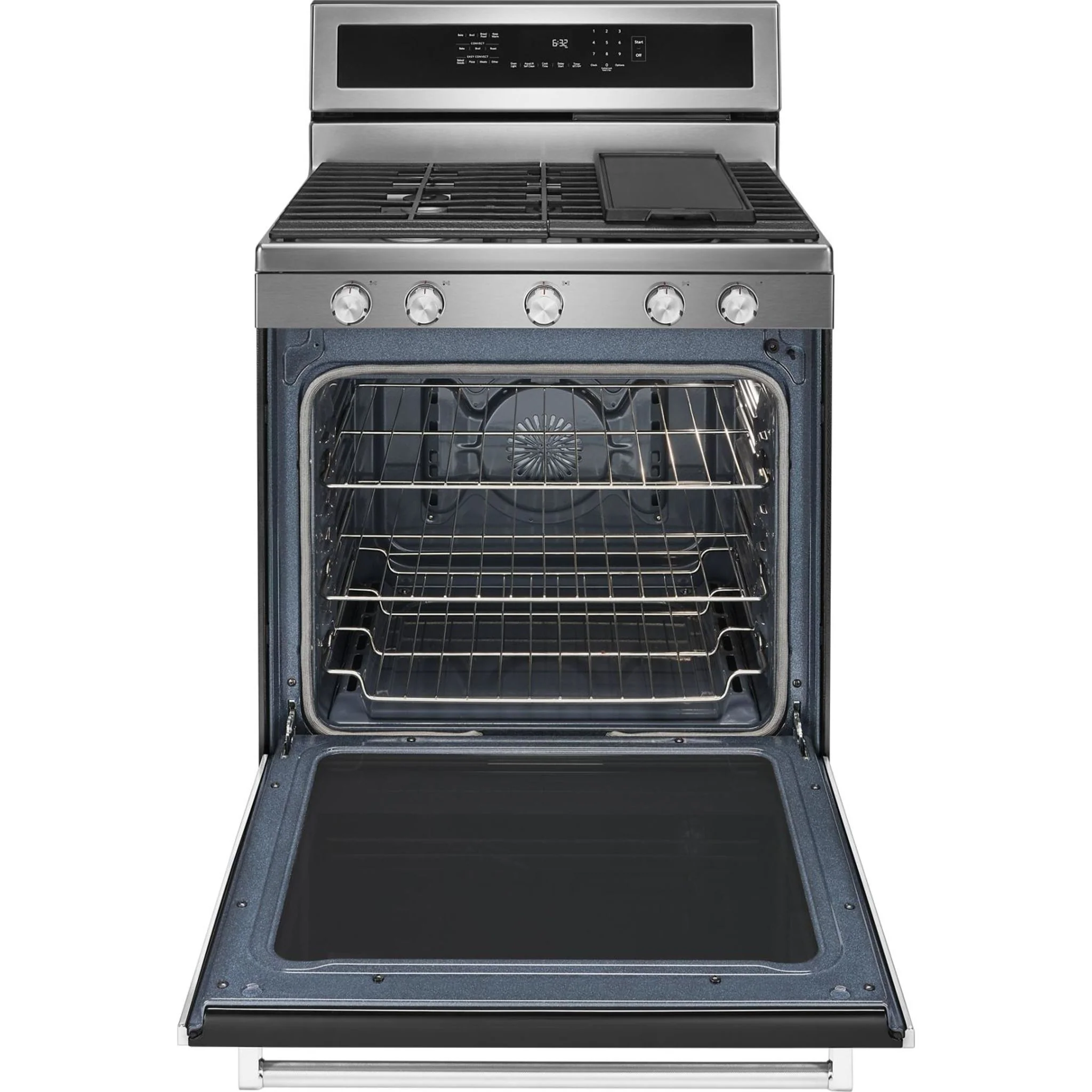 KitchenAid 30" 5-Burner Gas Convection Range - Stainless Steel (KFGG500ESS) - Image 15