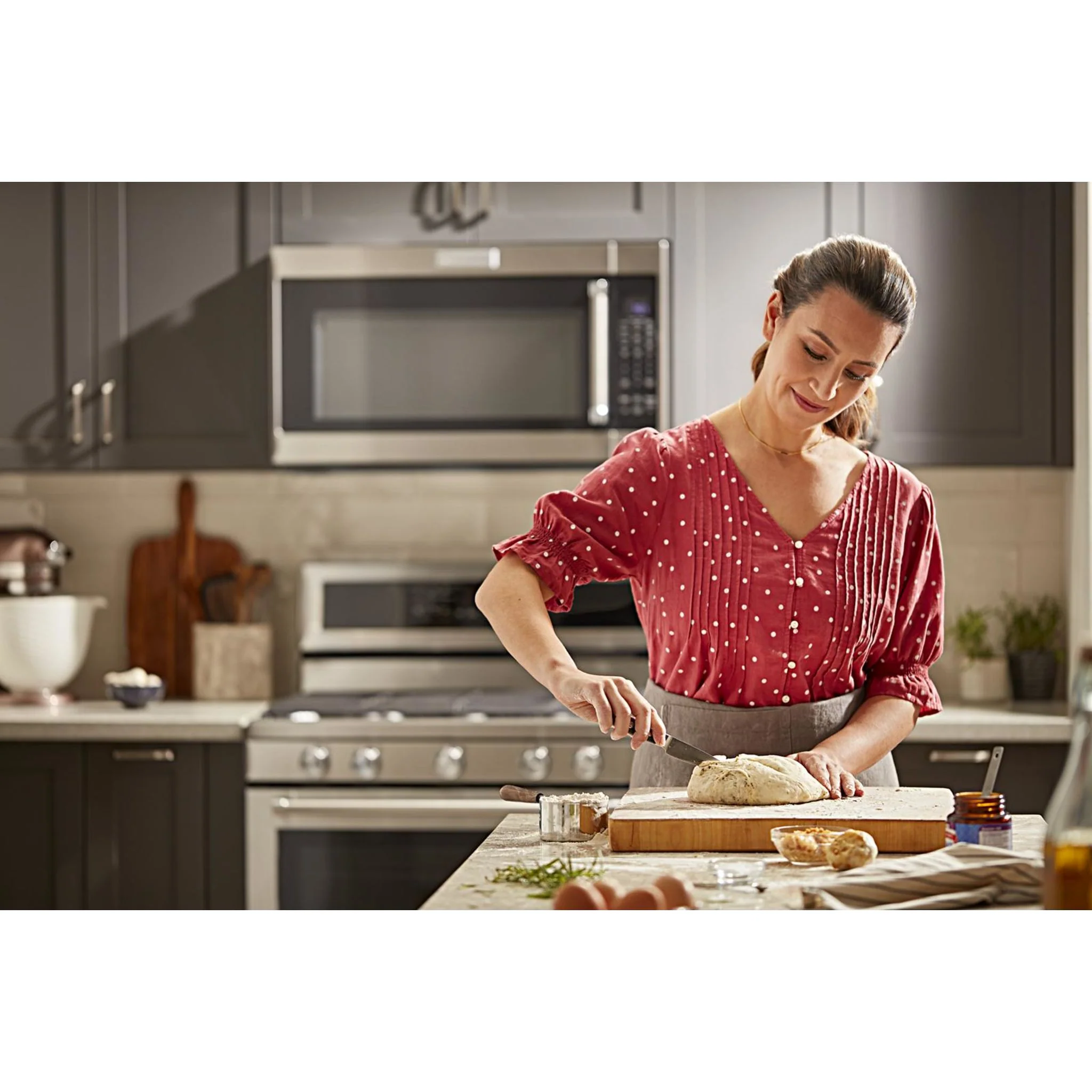 KitchenAid 30" 5-Burner Gas Convection Range - Stainless Steel (KFGG500ESS) - Image 21