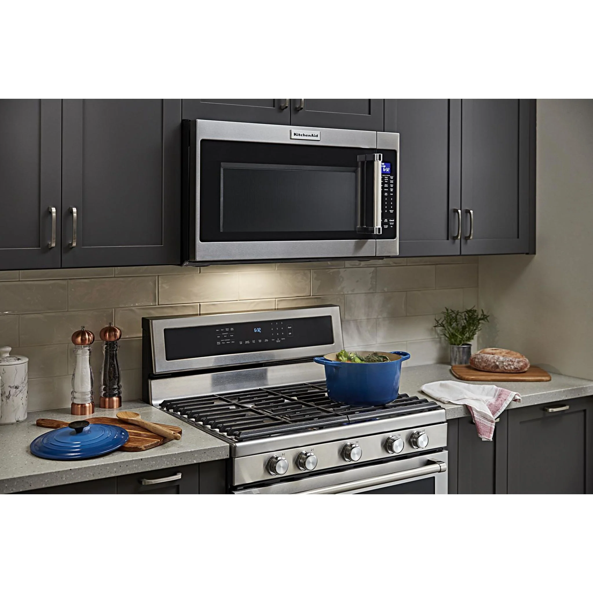KitchenAid 30" 5-Burner Gas Convection Range - Stainless Steel (KFGG500ESS) - Image 25