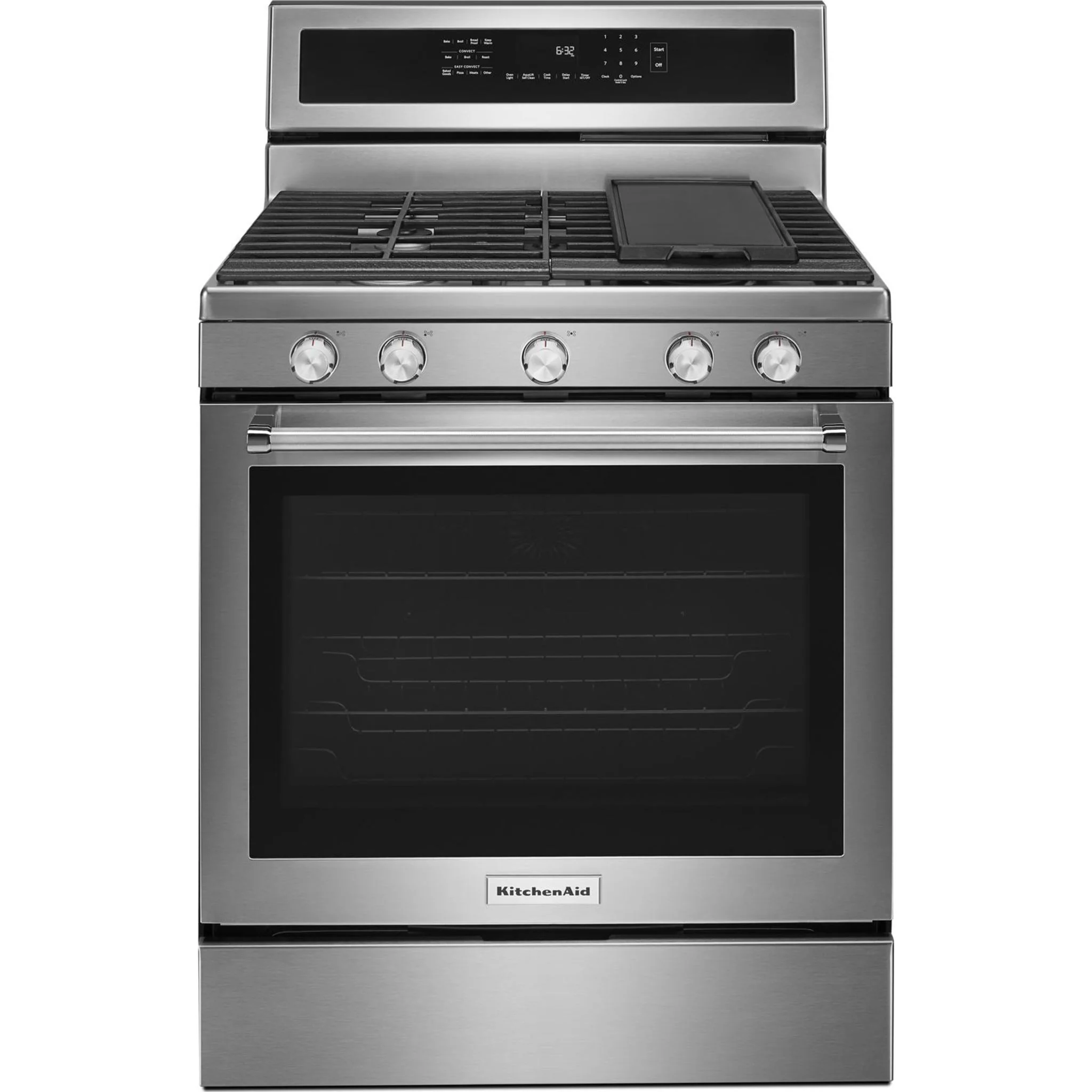 KitchenAid 30" 5-Burner Gas Convection Range - Stainless Steel (KFGG500ESS) - Image 26