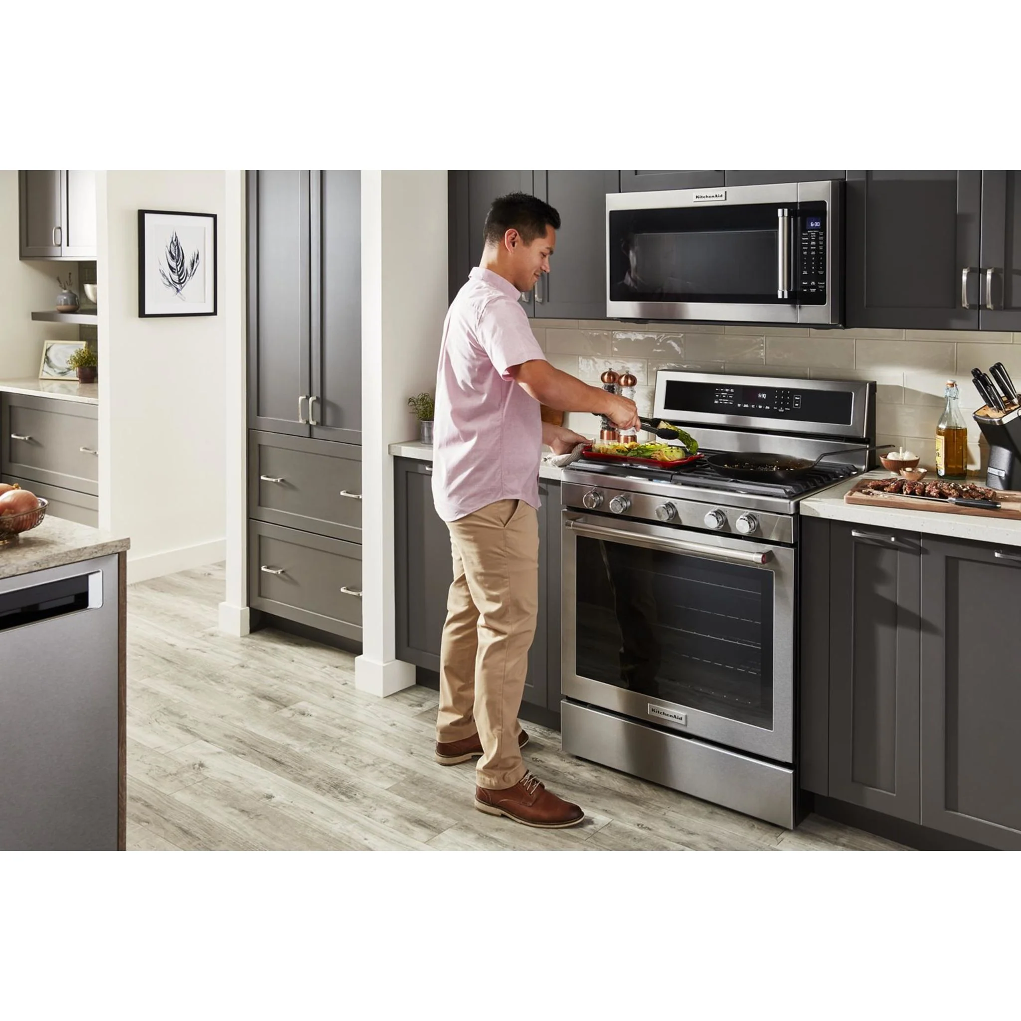 KitchenAid 30" 5-Burner Gas Convection Range - Stainless Steel (KFGG500ESS) - Image 31