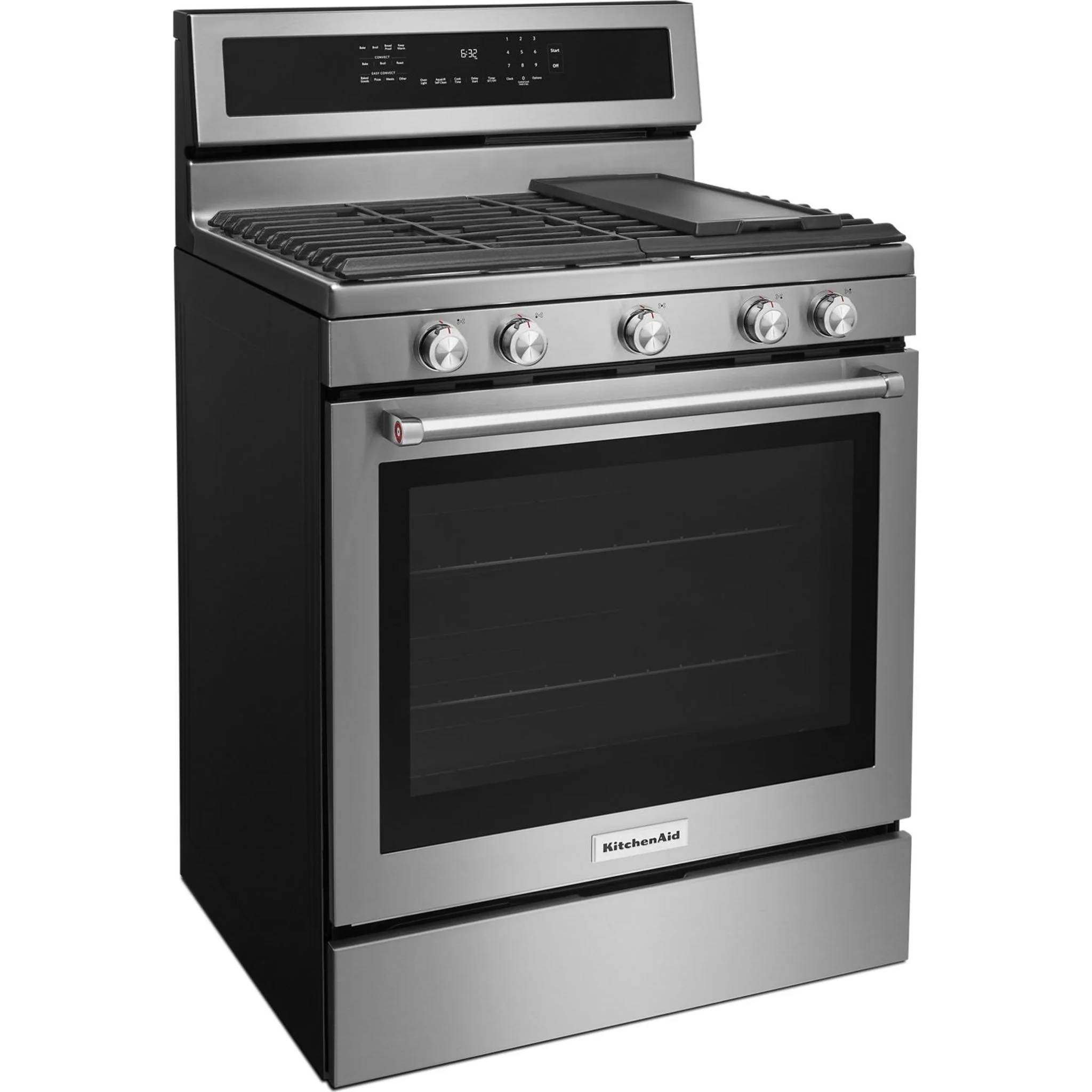 KitchenAid 30" 5-Burner Gas Convection Range - Stainless Steel (KFGG500ESS) - Image 34