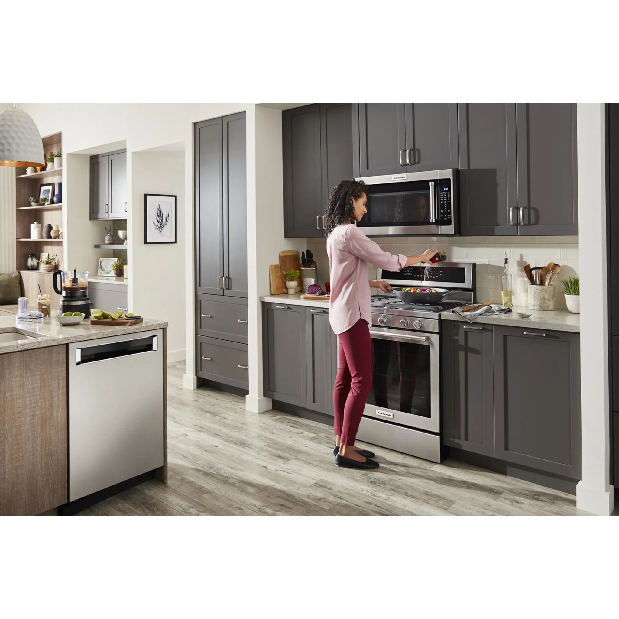 KitchenAid 30" 5-Burner Gas Convection Range - Stainless Steel (KFGG500ESS) - Image 35
