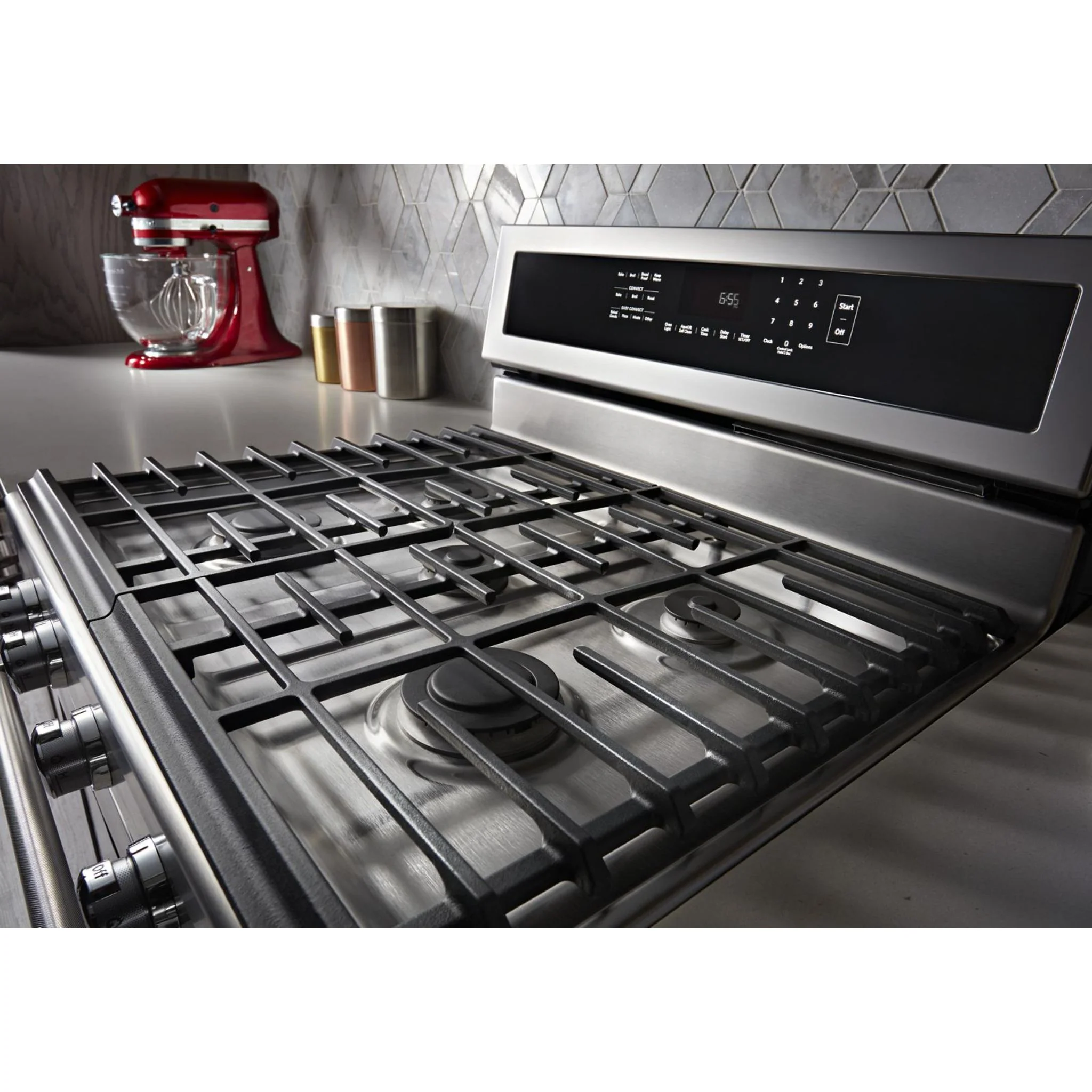 KitchenAid 30" 5-Burner Gas Convection Range - Stainless Steel (KFGG500ESS) - Image 44
