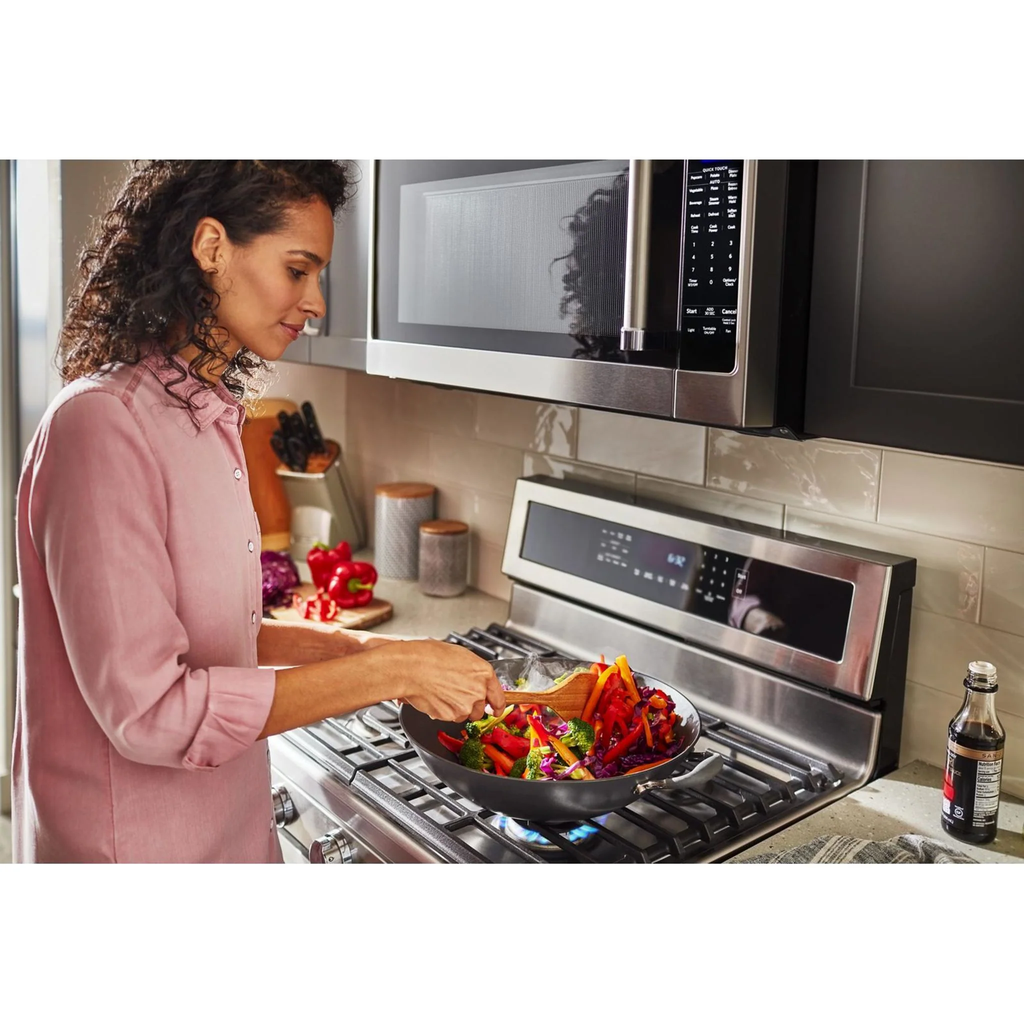KitchenAid 30" 5-Burner Gas Convection Range - Stainless Steel (KFGG500ESS) - Image 5