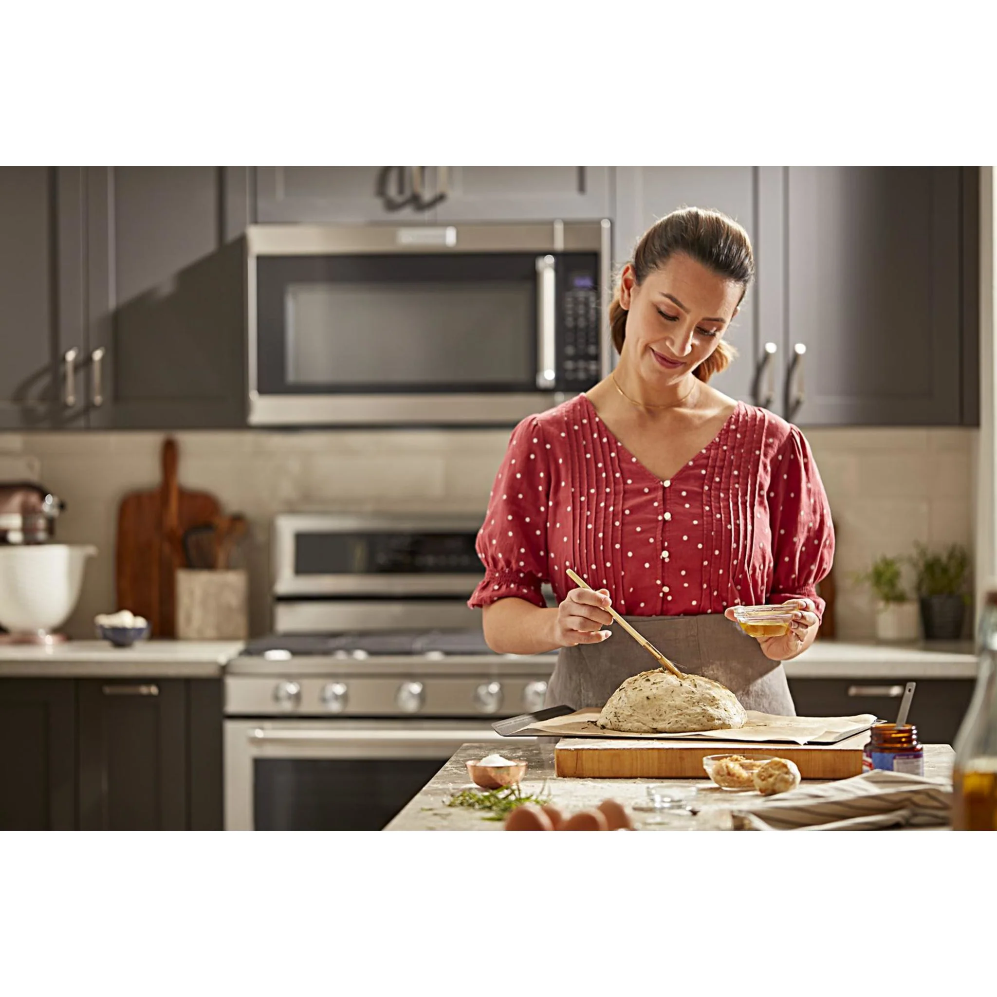 KitchenAid 30" 5-Burner Gas Convection Range - Stainless Steel (KFGG500ESS) - Image 6