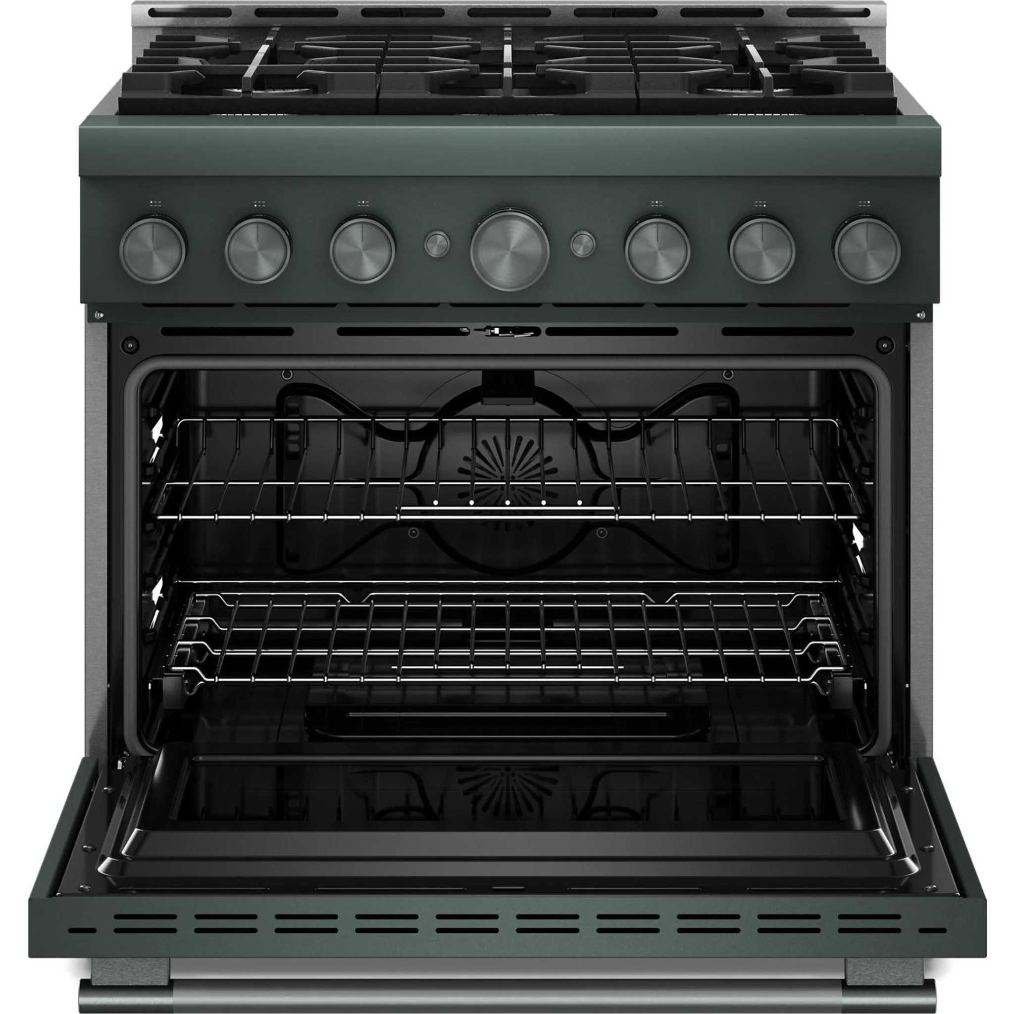 KitchenAid 36-Inch 6 Burner Commercial-Style Gas Range with No Preheat Air Fry Mode -Juniper (KFGS936SJP) - Image 7