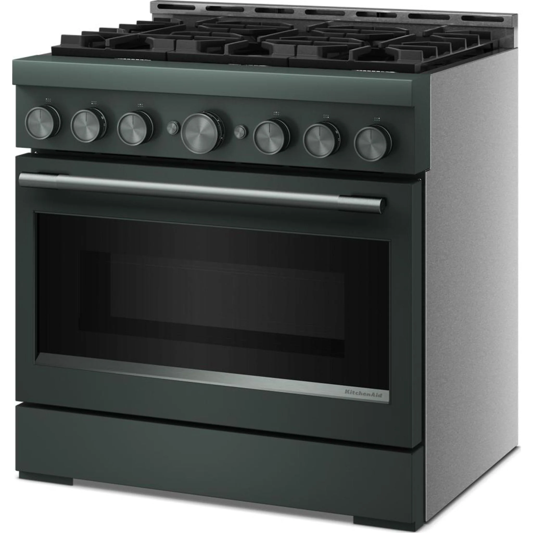 KitchenAid 36-Inch 6 Burner Commercial-Style Gas Range with No Preheat Air Fry Mode -Juniper (KFGS936SJP) - Image 9