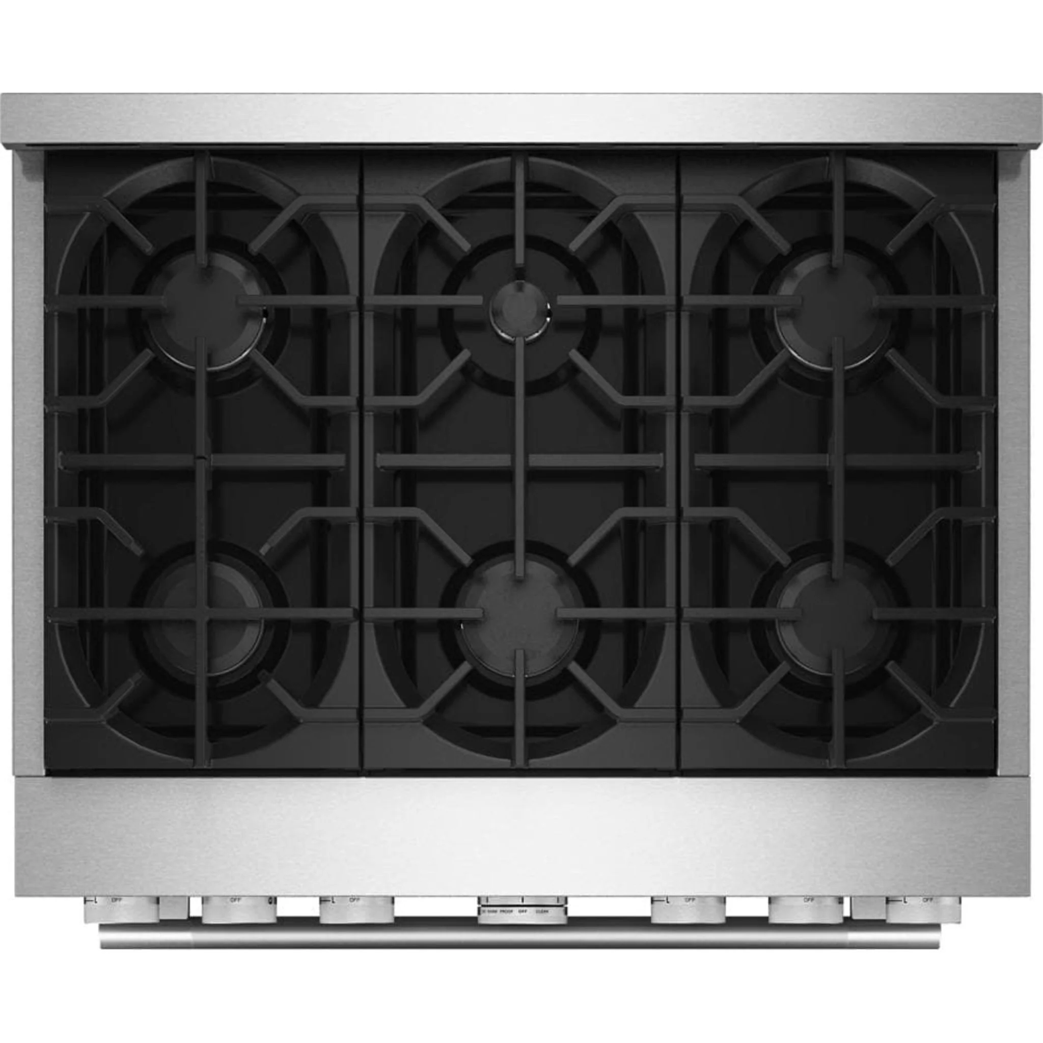 KitchenAid 36-Inch 6 Burner Commercial-Style Gas Range with No Preheat Air Fry Mode -Stainless Steel (KFGS936SSS) - Image 3