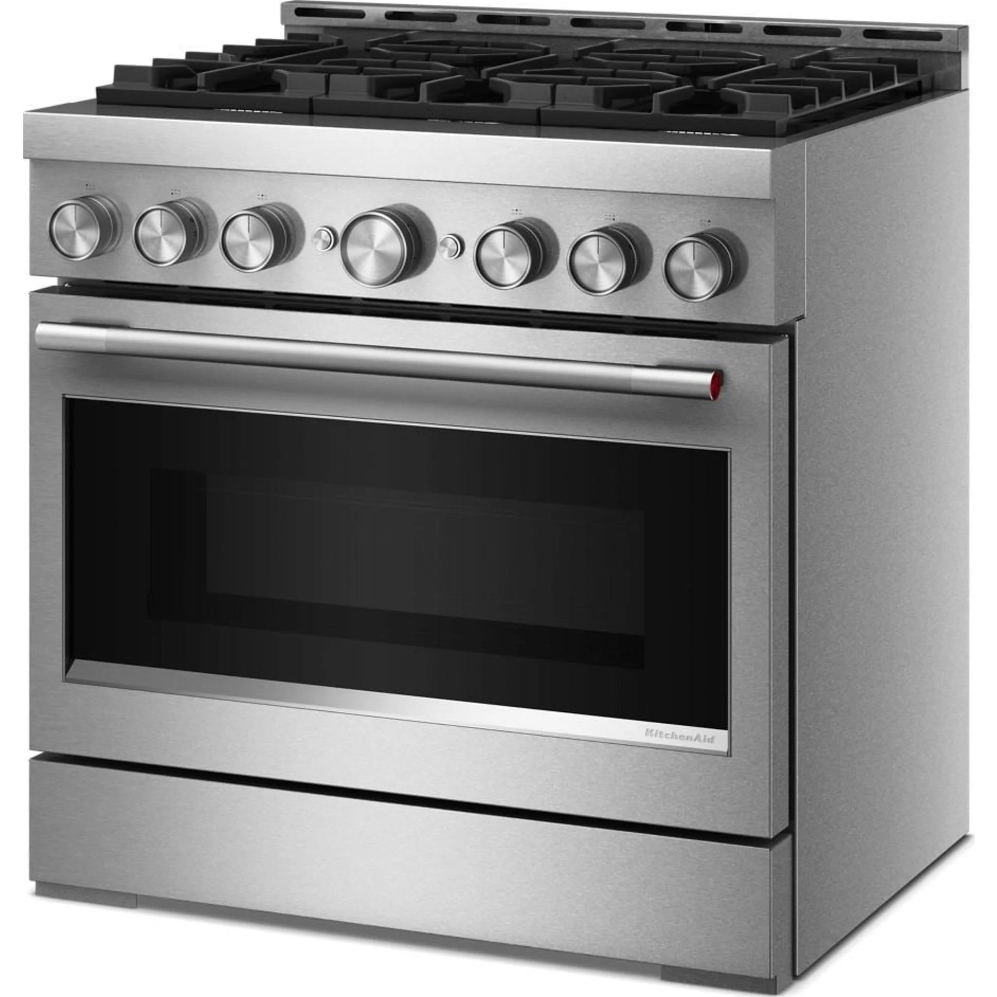 KitchenAid 36-Inch 6 Burner Commercial-Style Gas Range with No Preheat Air Fry Mode -Stainless Steel (KFGS936SSS) - Image 8