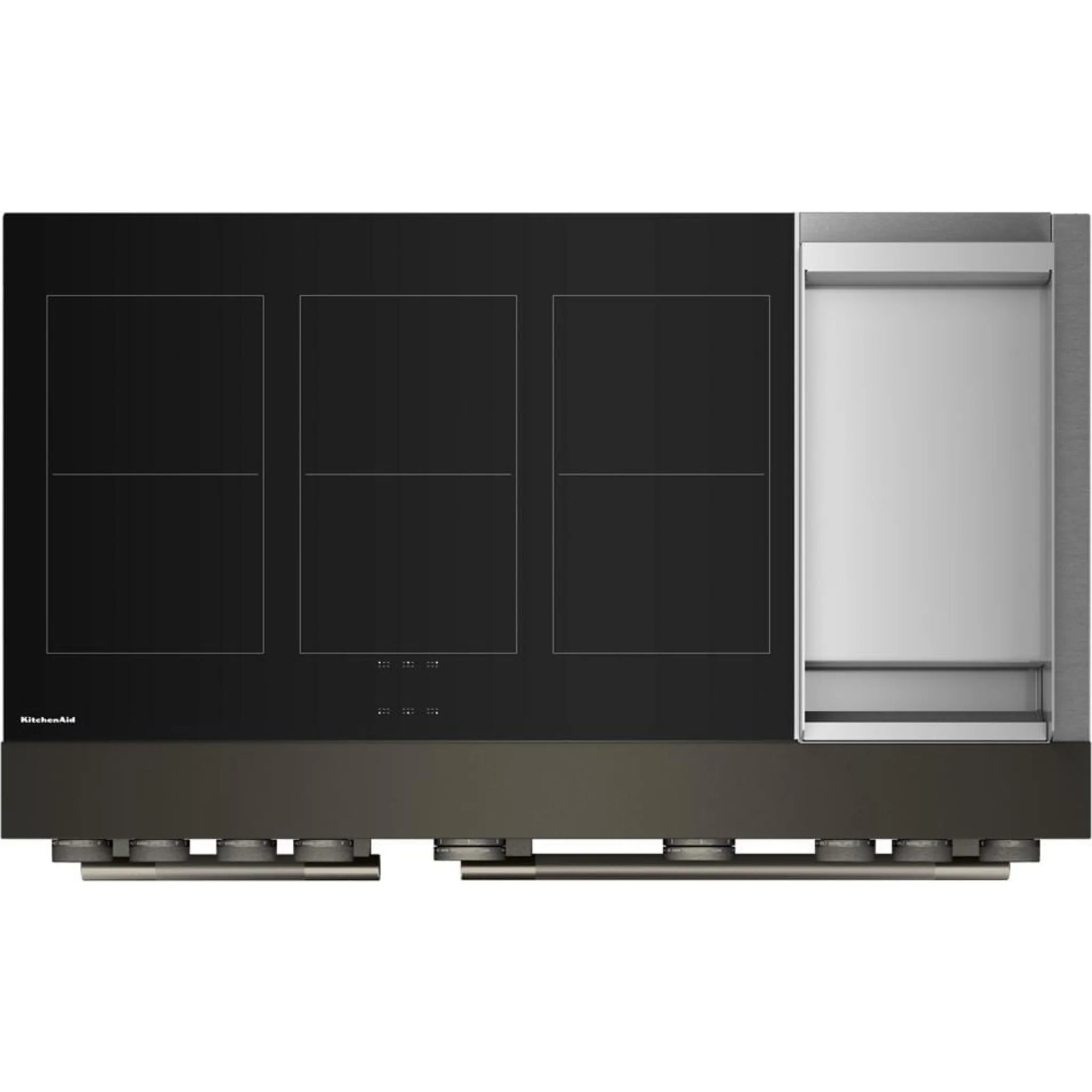KitchenAid 48-Inch 6-Element Induction Freestanding Commercial-Style Range with Griddle -Black Ore (KFID948SBE) - Image 5
