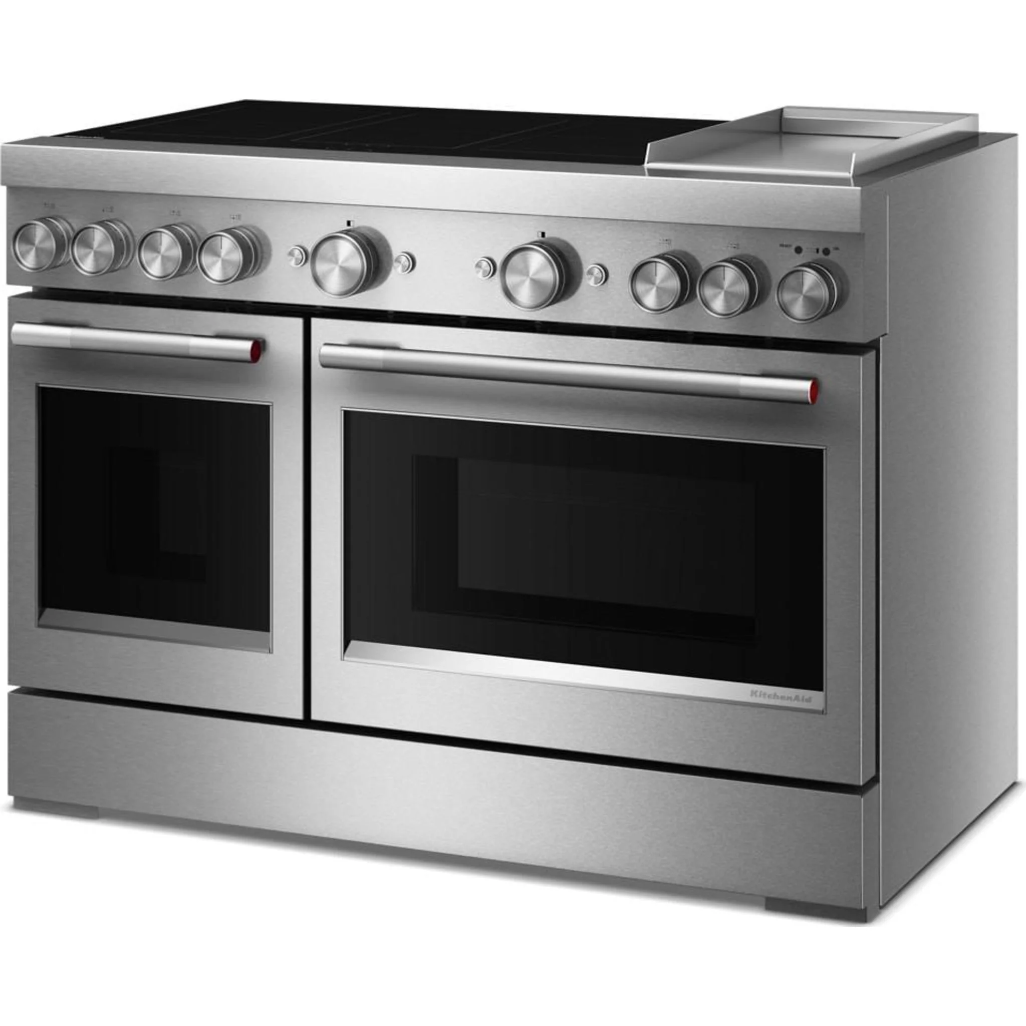 KitchenAid 48-Inch 6-Element Induction Freestanding Commercial-Style Range with Griddle -Stainless Steel (KFID948SSS) - Image 4