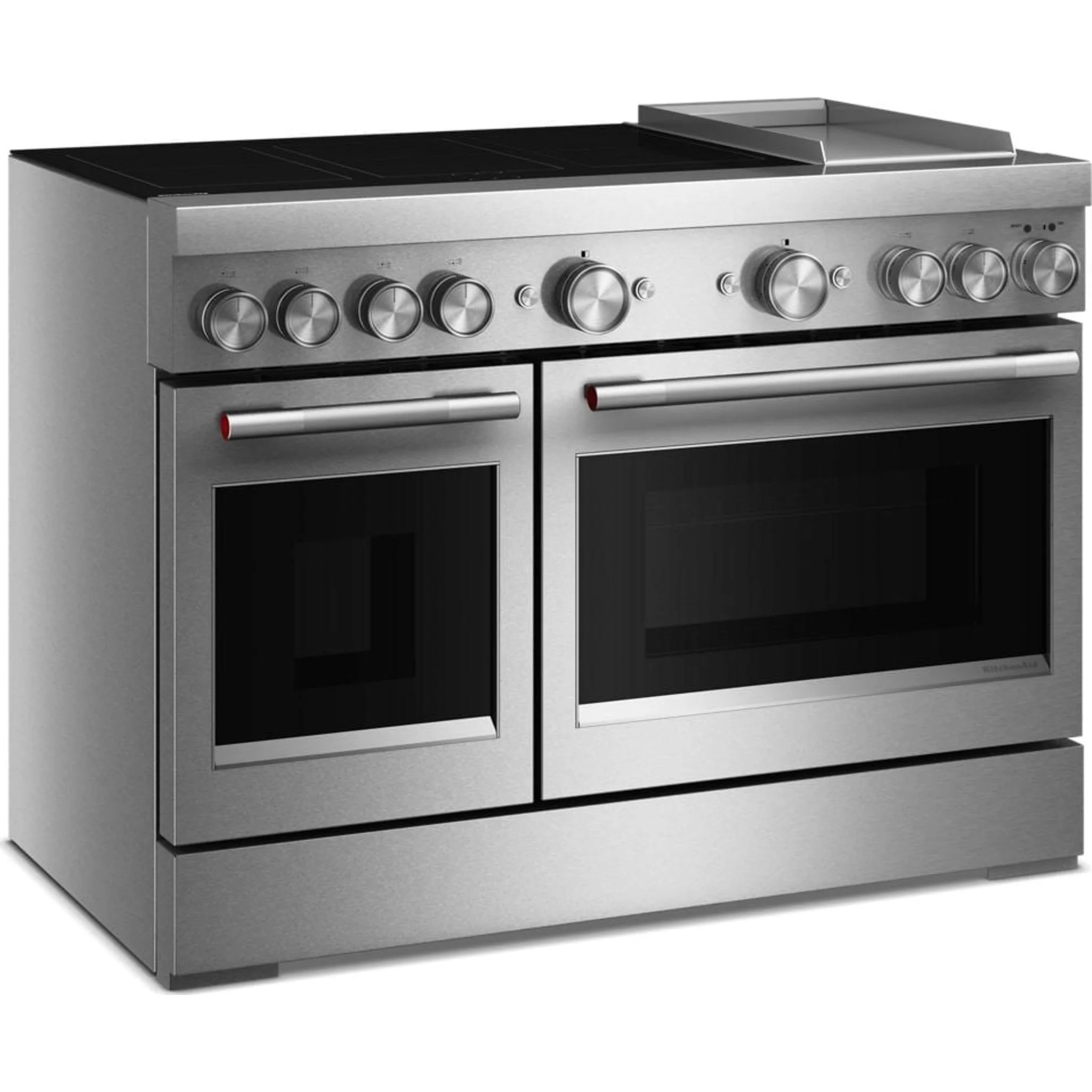 KitchenAid 48-Inch 6-Element Induction Freestanding Commercial-Style Range with Griddle -Stainless Steel (KFID948SSS) - Image 6