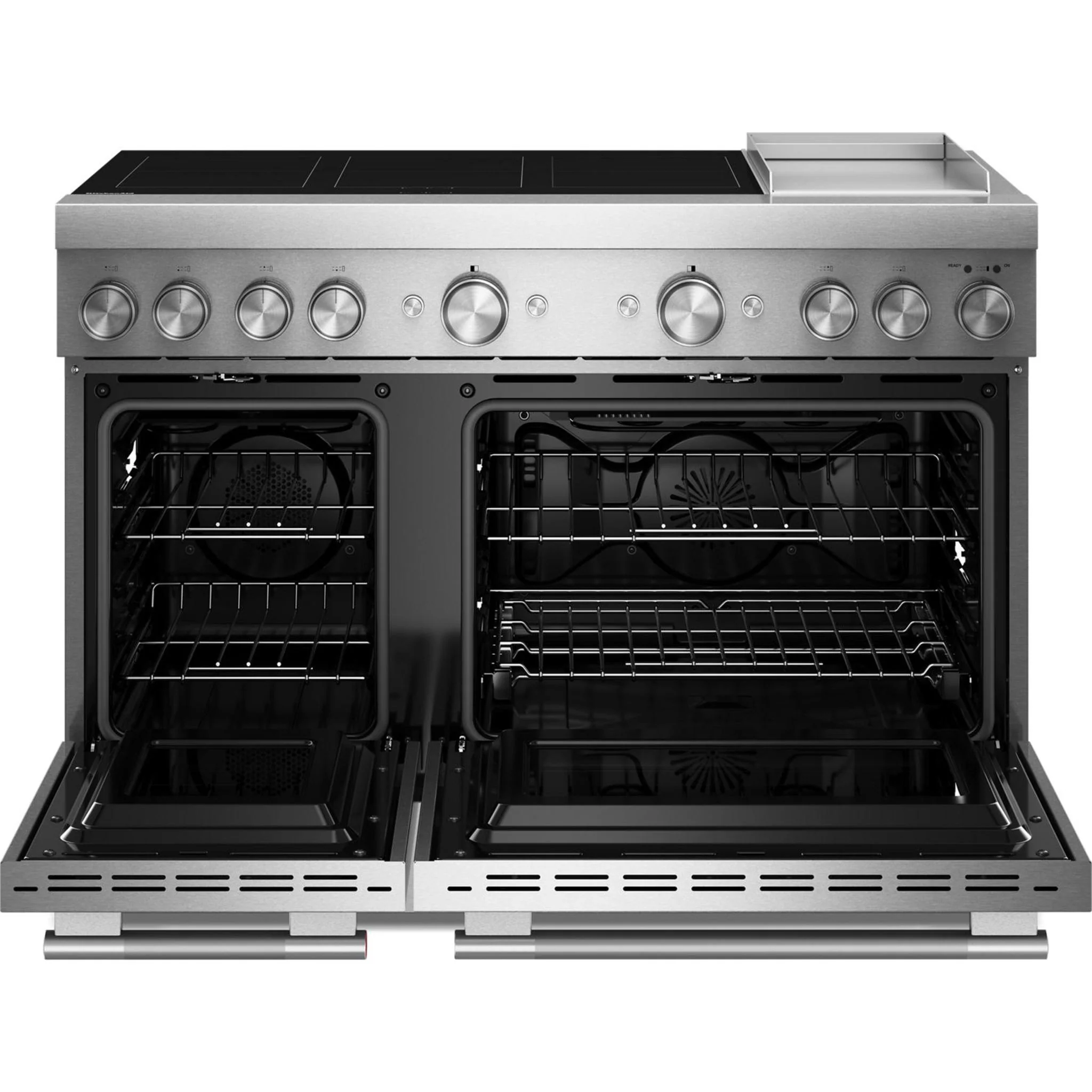 KitchenAid 48-Inch 6-Element Induction Freestanding Commercial-Style Range with Griddle -Stainless Steel (KFID948SSS) - Image 8