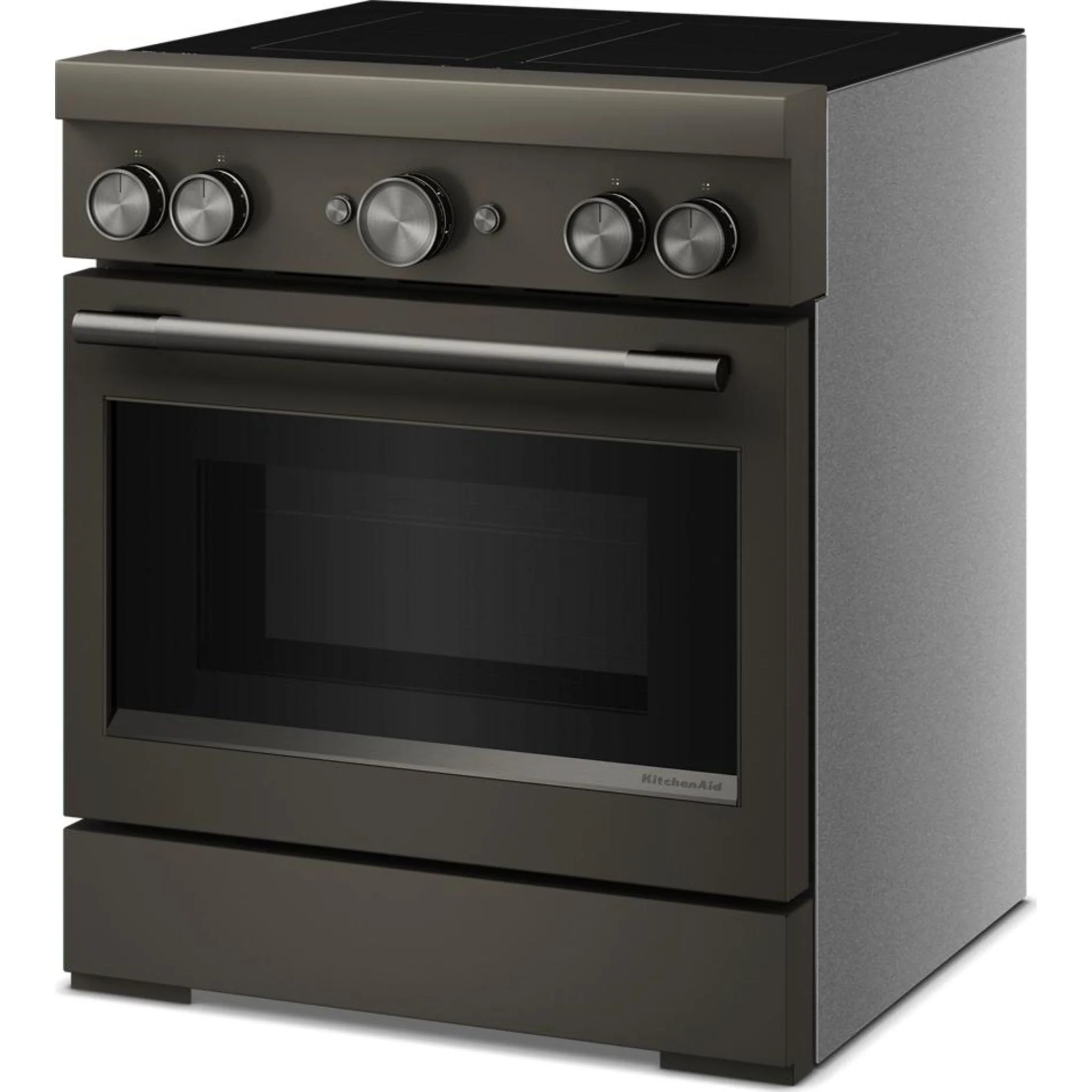 KitchenAid 30-Inch 4-Element Induction Freestanding Commercial-Style Range with Air Fry -Black Ore (KFIS930SBE) - Image 5