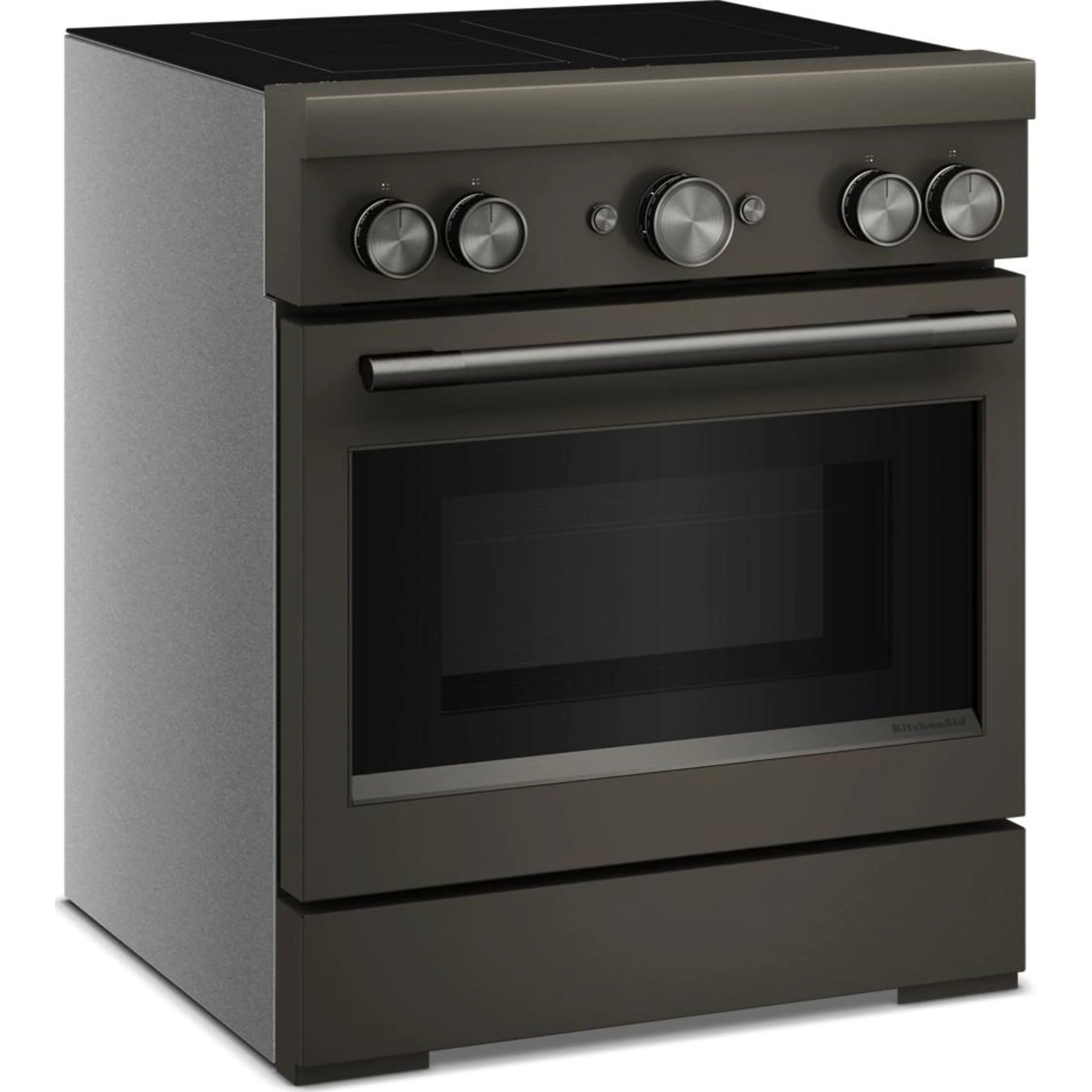 KitchenAid 30-Inch 4-Element Induction Freestanding Commercial-Style Range with Air Fry -Black Ore (KFIS930SBE) - Image 6