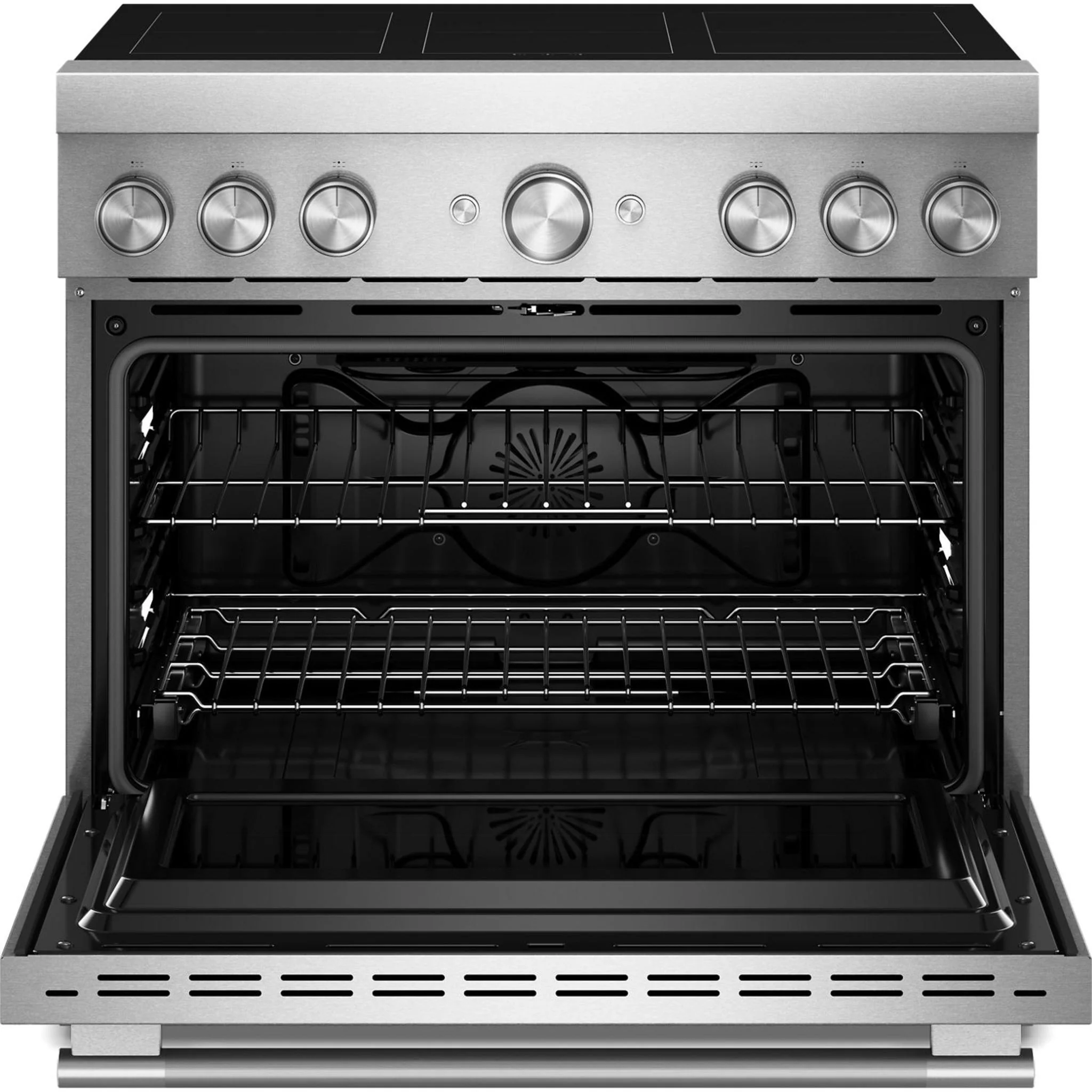 KitchenAid 36-Inch 6-Element Induction Freestanding Commercial-Style Range with Air Fry -Stainless Steel (KFIS936SSS) - Image 5