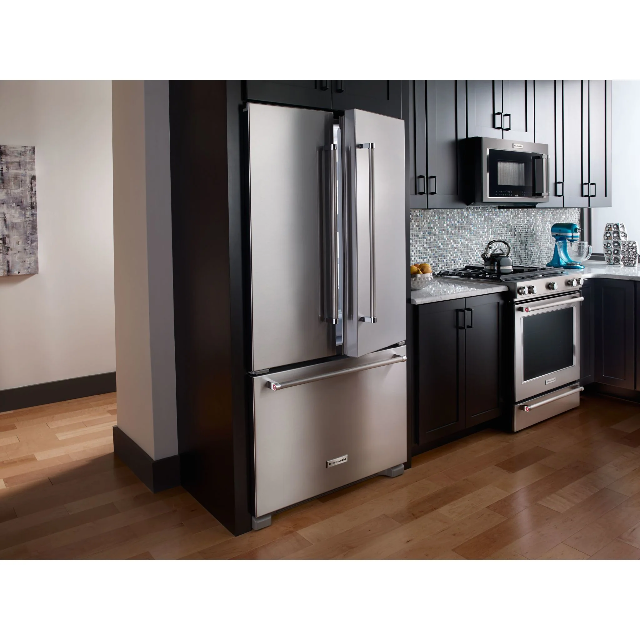 KitchenAid 30-Inch 5 Burner Front Control Gas Convection Range with Baking Drawer -Stainless Steel (KSGB900ESS) - Image 11