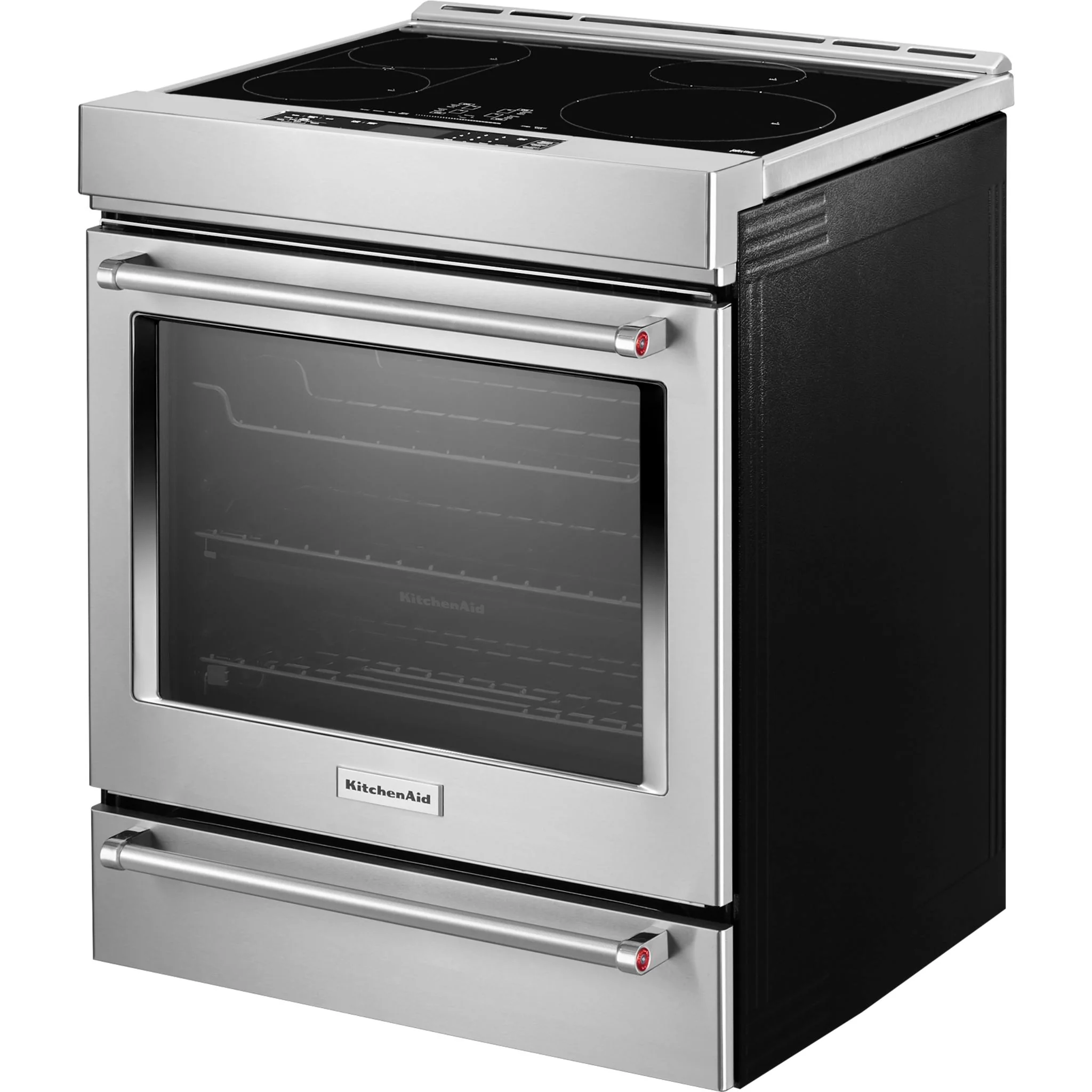 KitchenAid  30" 4-Element Induction Convection Front Control Range with Baking Drawer (KSIB900ESS) - Image 11