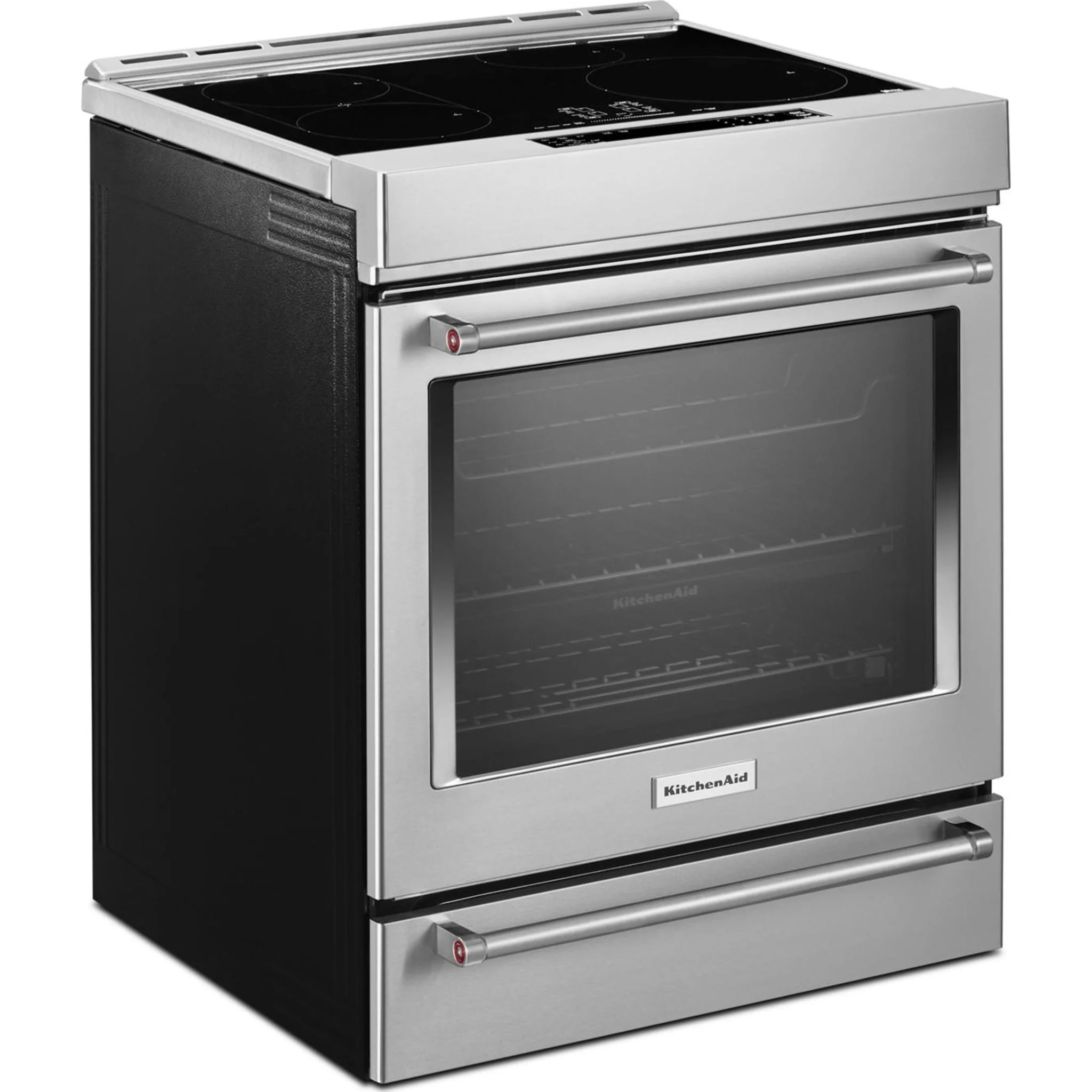 KitchenAid  30" 4-Element Induction Convection Front Control Range with Baking Drawer (KSIB900ESS) - Image 26