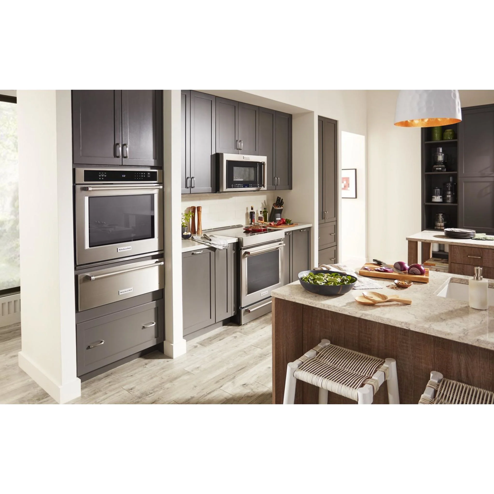 KitchenAid  30" 4-Element Induction Convection Front Control Range with Baking Drawer (KSIB900ESS) - Image 27