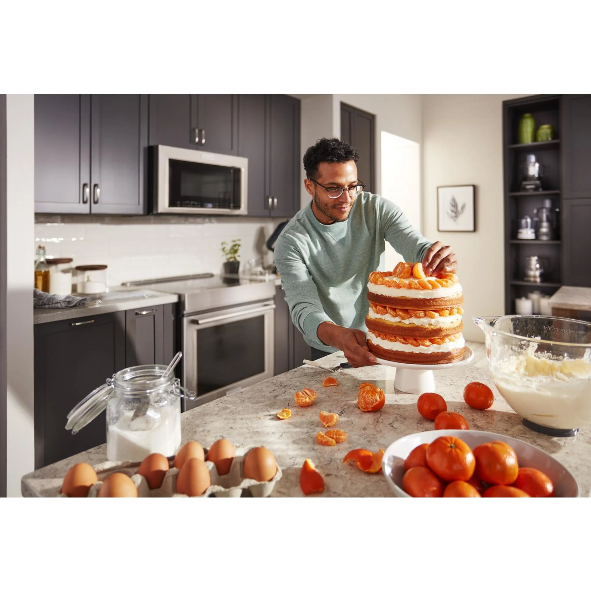 KitchenAid  30" 4-Element Induction Convection Front Control Range with Baking Drawer (KSIB900ESS) - Image 29