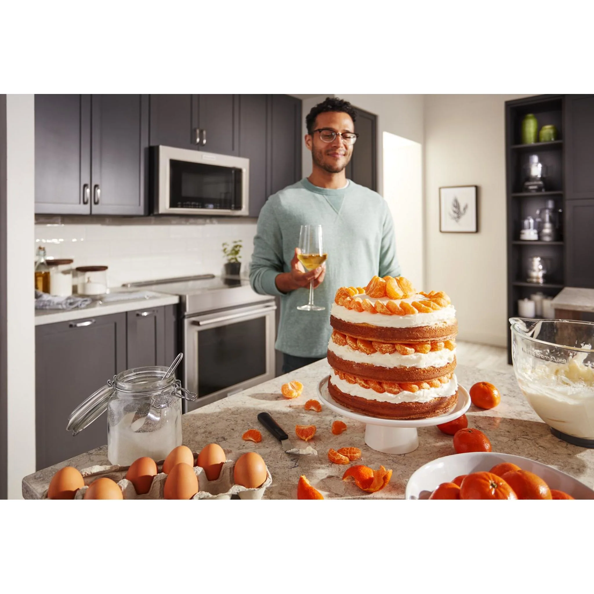 KitchenAid  30" 4-Element Induction Convection Front Control Range with Baking Drawer (KSIB900ESS) - Image 32