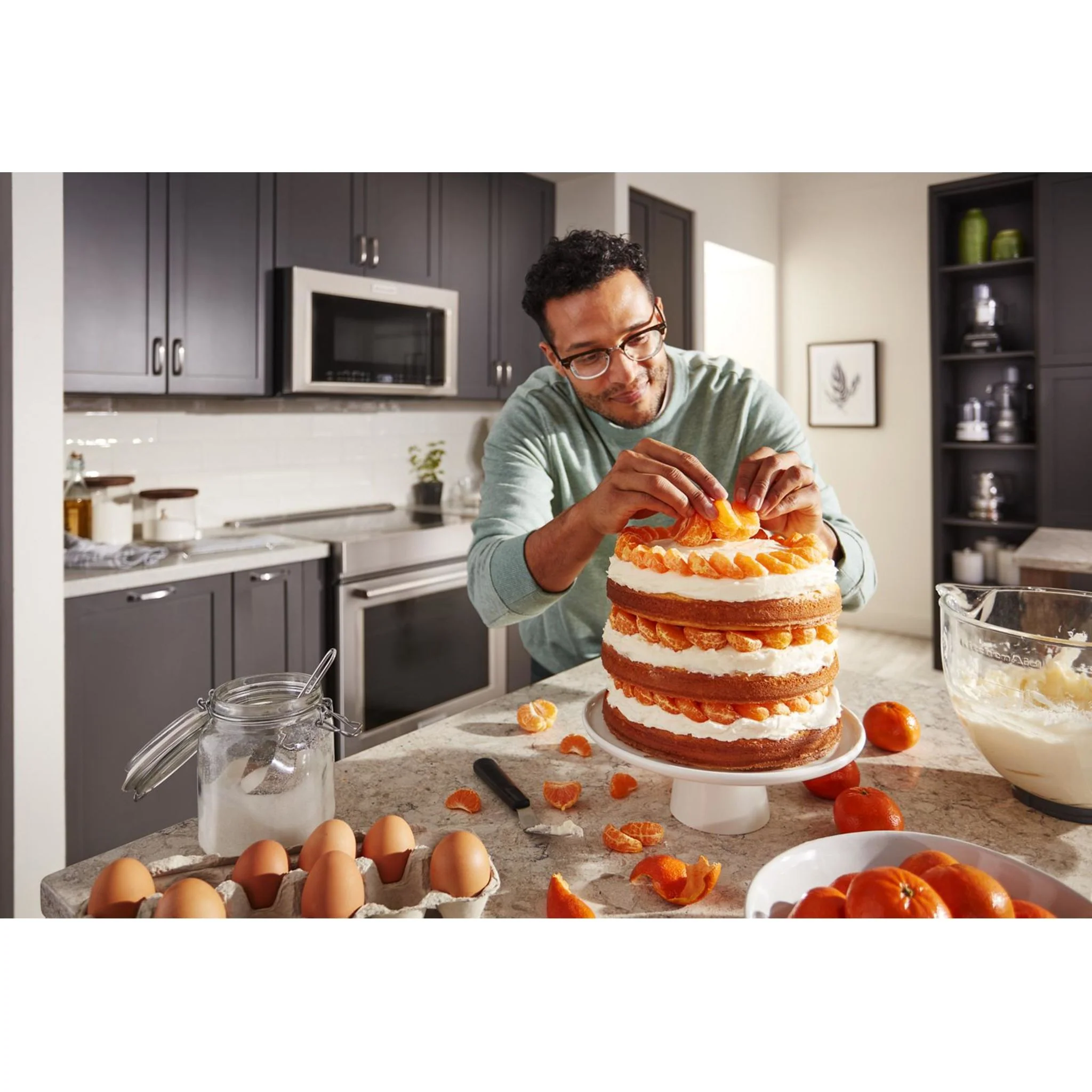 KitchenAid  30" 4-Element Induction Convection Front Control Range with Baking Drawer (KSIB900ESS) - Image 42