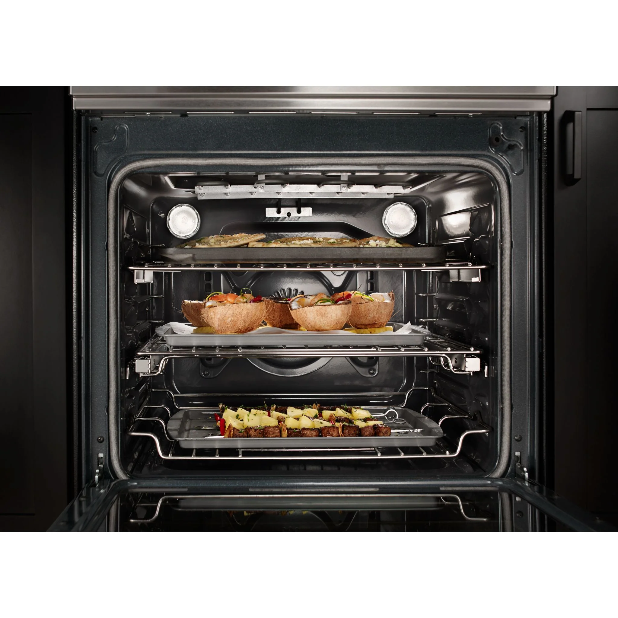 KitchenAid  30" 4-Element Induction Convection Front Control Range with Baking Drawer (KSIB900ESS) - Image 5