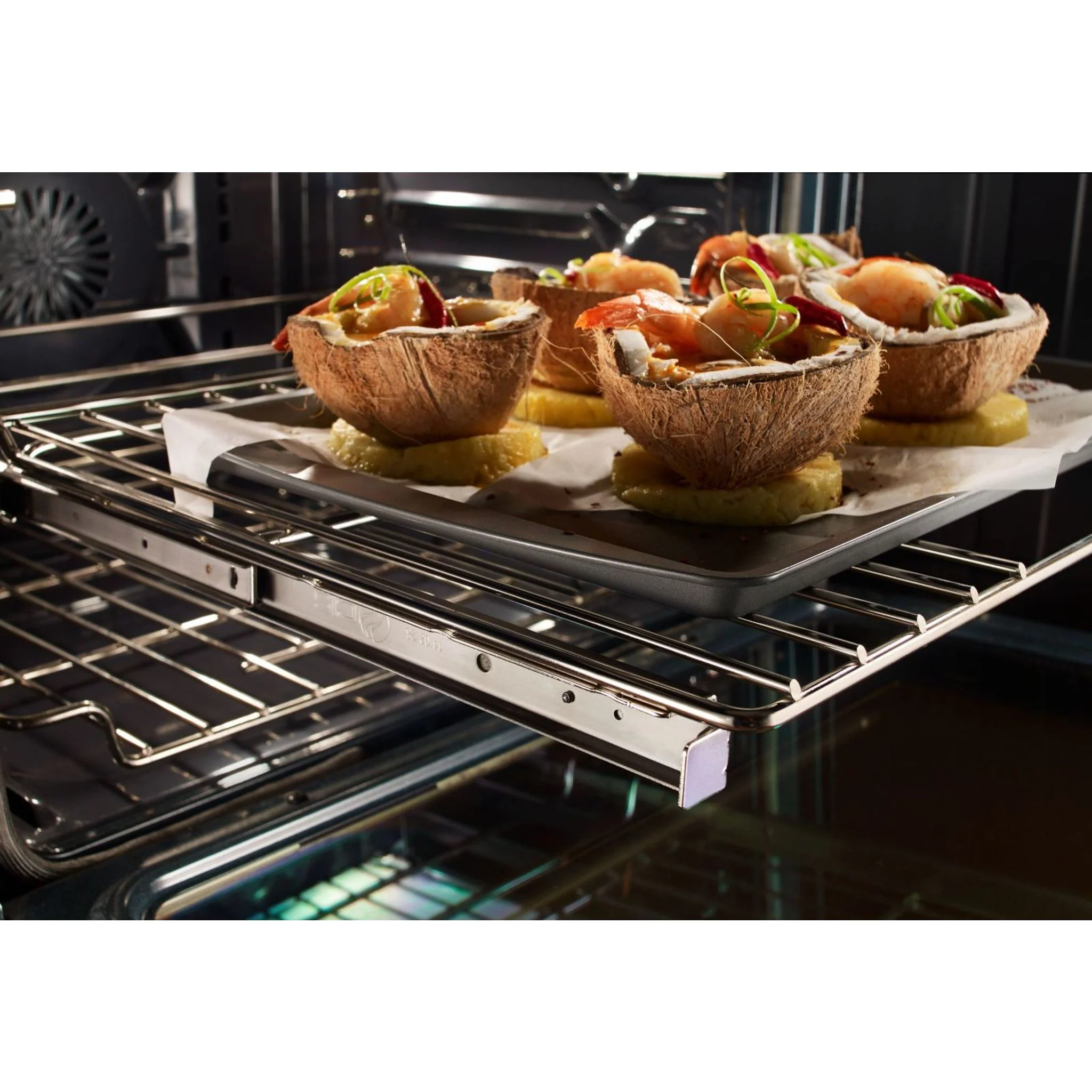 KitchenAid  30" 4-Element Induction Convection Front Control Range with Baking Drawer (KSIB900ESS) - Image 55