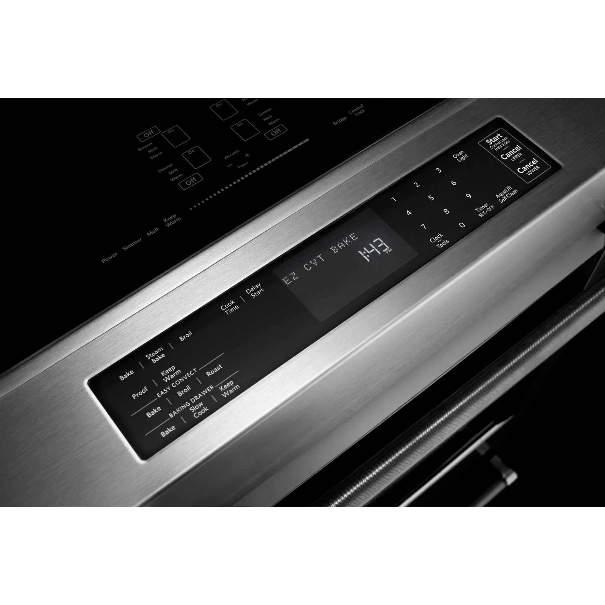 KitchenAid  30" 4-Element Induction Convection Front Control Range with Baking Drawer (KSIB900ESS) - Image 58