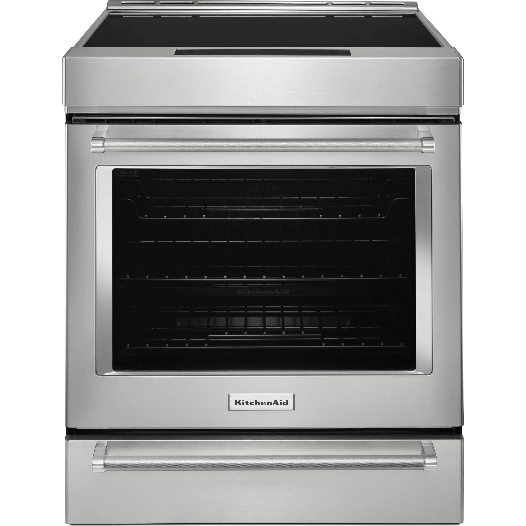 KitchenAid  30" 4-Element Induction Convection Front Control Range with Baking Drawer (KSIB900ESS) - Image 62