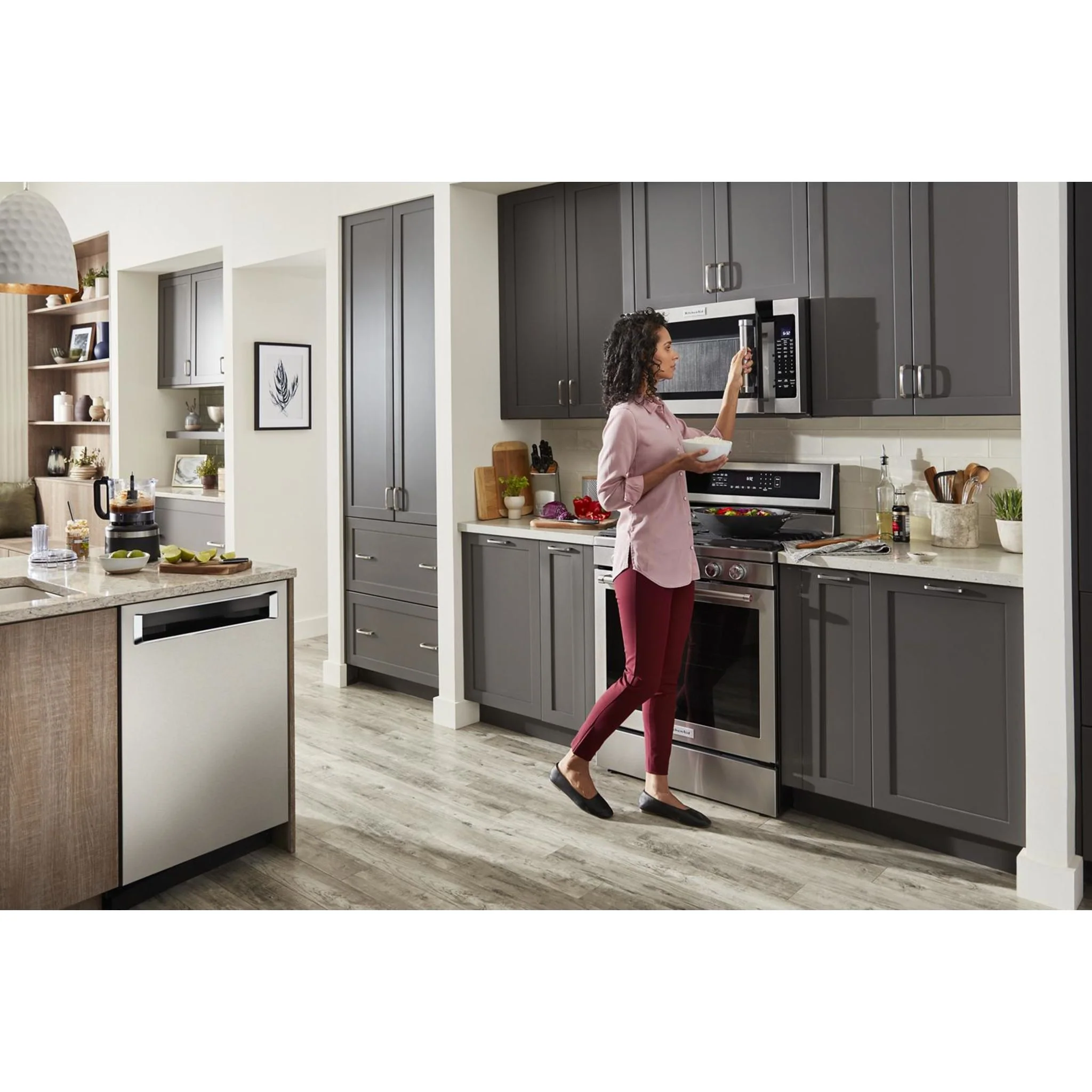 KitchenAid  30" 4-Element Induction Convection Front Control Range with Baking Drawer (KSIB900ESS) - Image 63