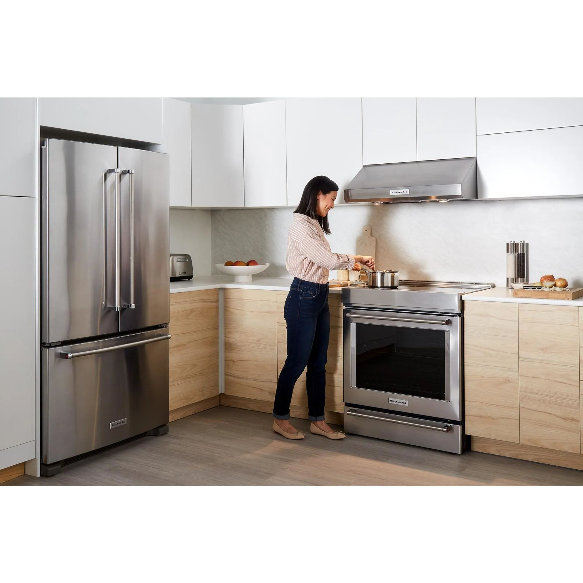 KitchenAid  30" 4-Element Induction Convection Front Control Range with Baking Drawer (KSIB900ESS) - Image 68