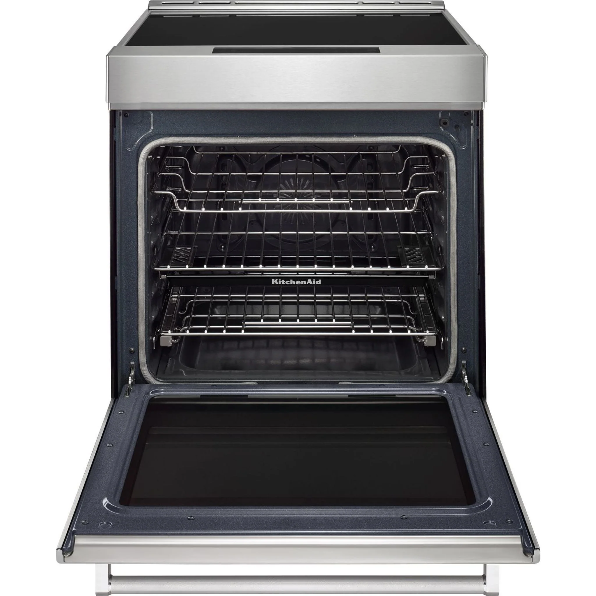 KitchenAid  30" 4-Element Induction Convection Front Control Range with Baking Drawer (KSIB900ESS) - Image 70