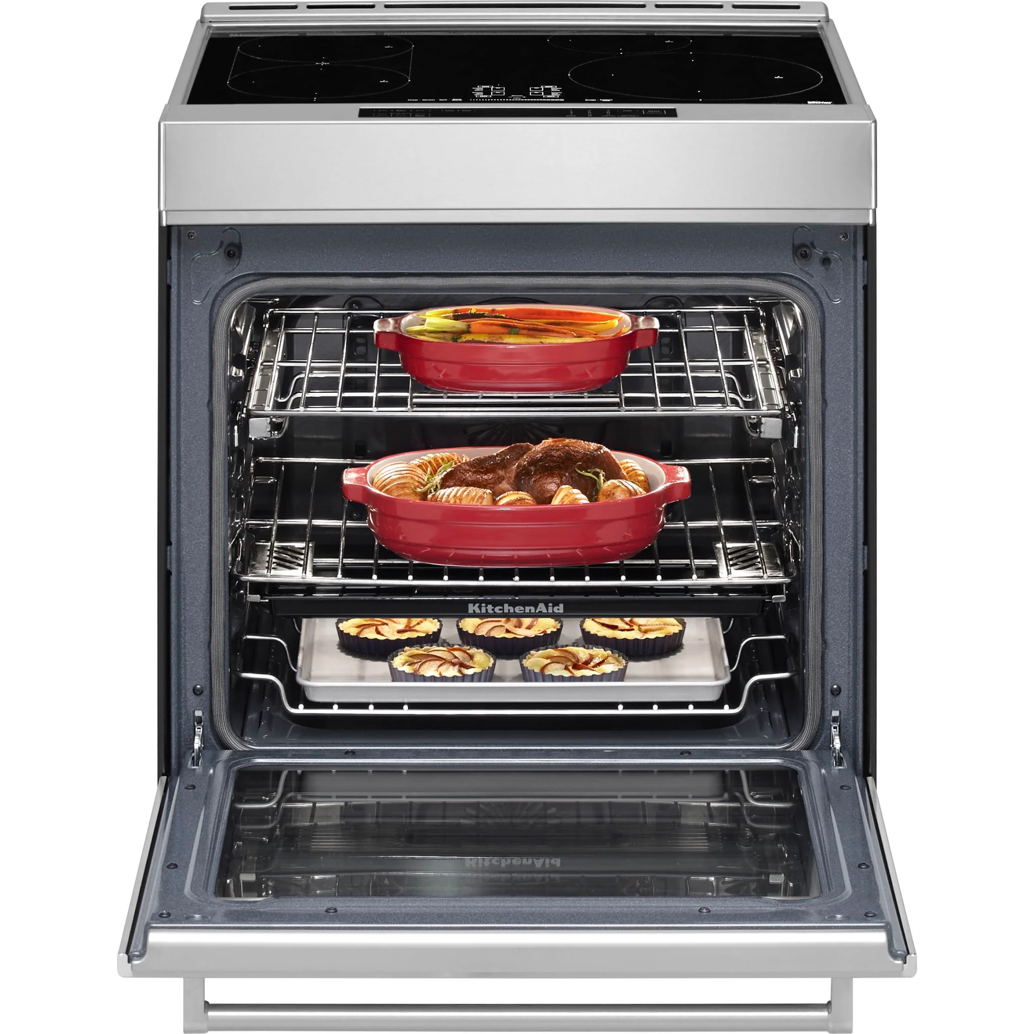 KitchenAid 30-Inch 4-Element Induction Slide-In Convection Range with Air Fry -Stainless Steel (KSIS730PSS) - Image 10