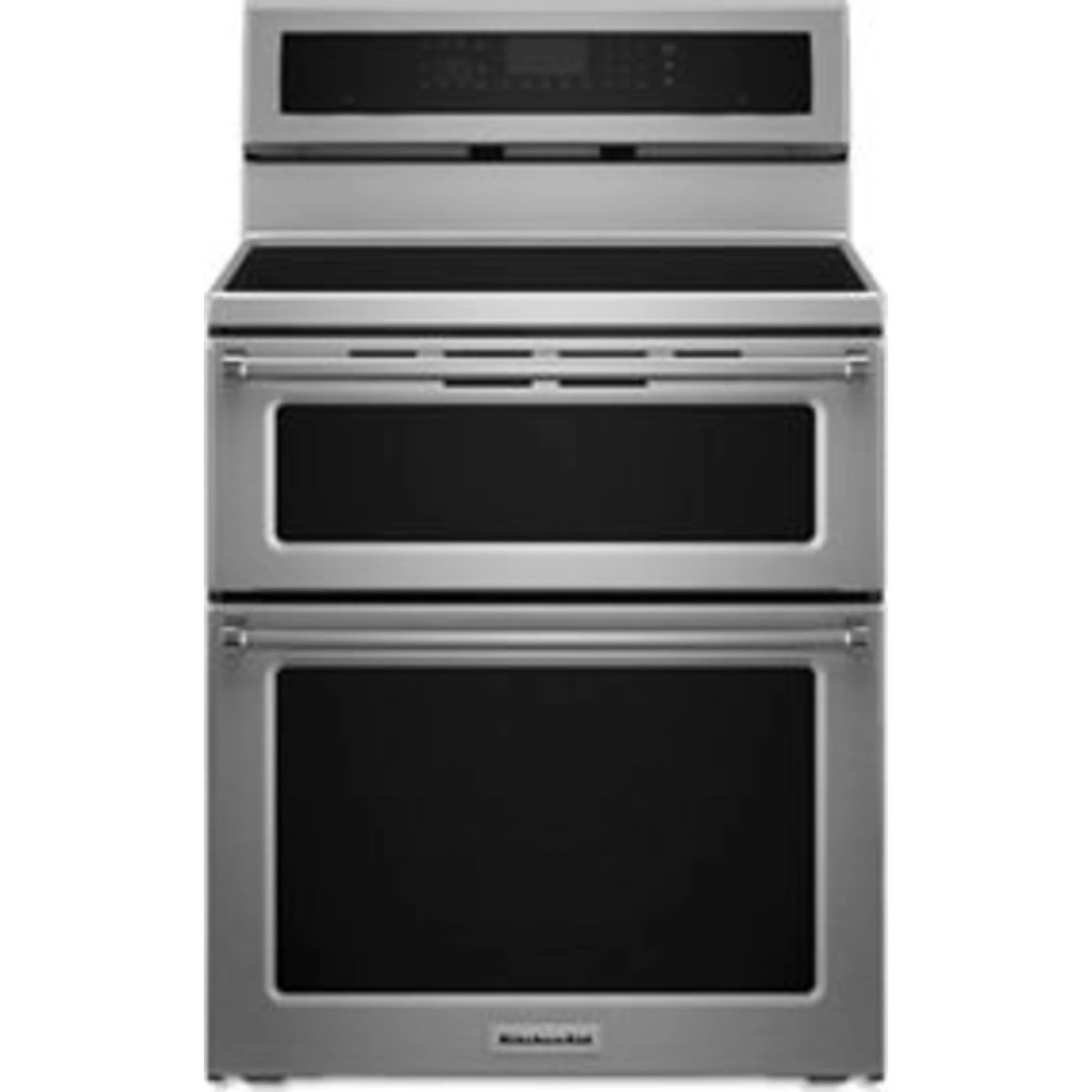 KitchenAid  30" 4 elements Induction Double Oven Convection Range (YKFID500ESS) - Image 3