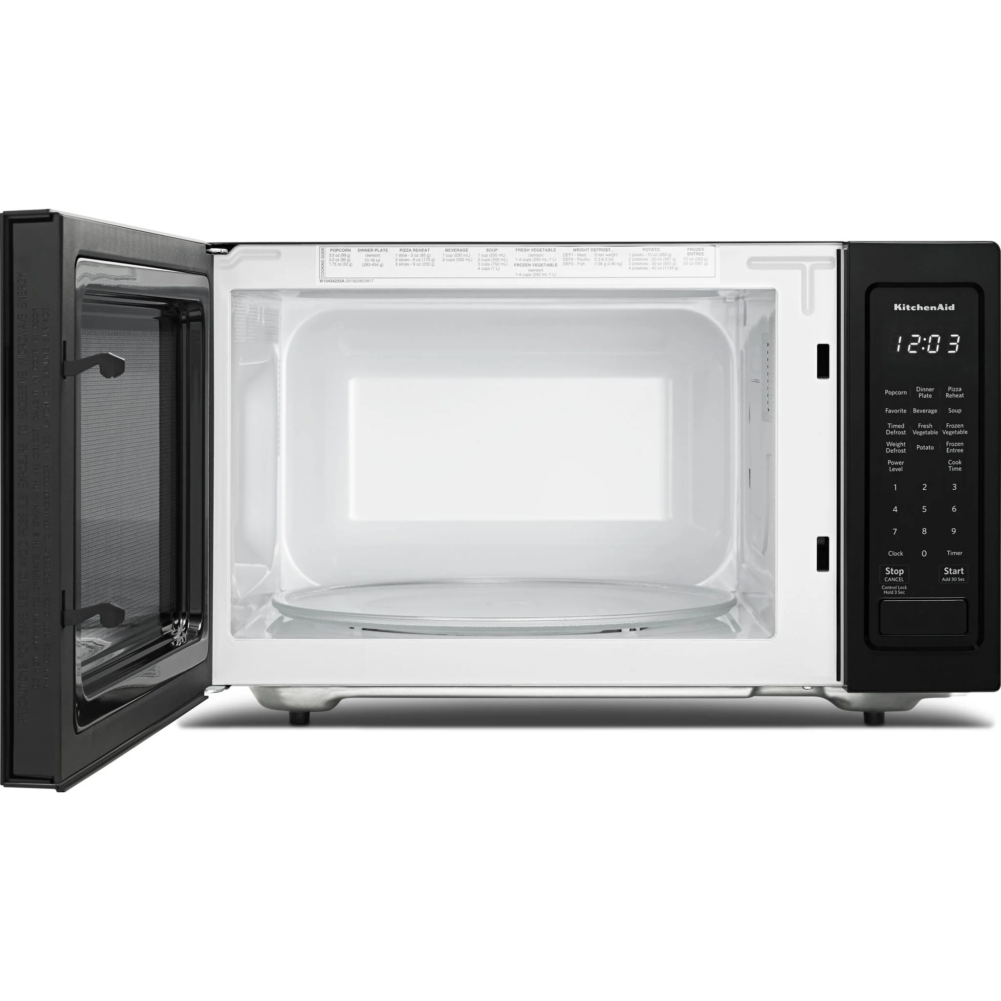 KitchenAid  21 3/4" Countertop Convection Microwave Oven with PrintShield Finish - 1000 Watt (KMCC5015GBS) - Image 2