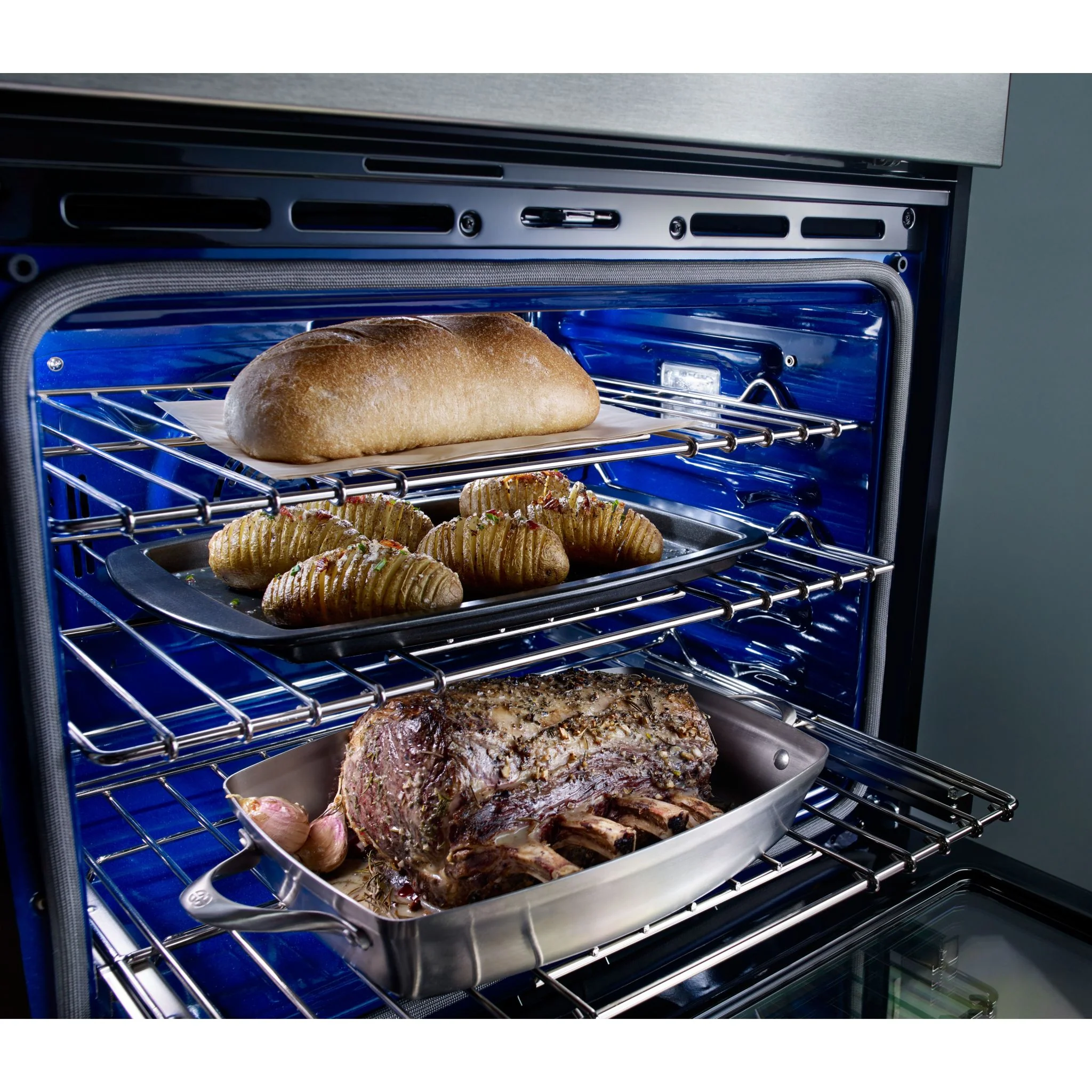 KitchenAid 30" Combination Wall Oven with Even-Heat True Convection (Lower Oven) (KOCE500ESS) - Image 11