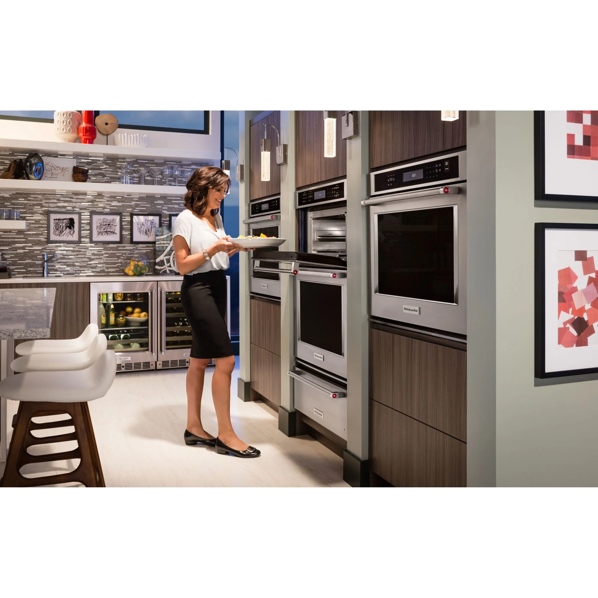 KitchenAid 30" Combination Wall Oven with Even-Heat True Convection (Lower Oven) (KOCE500ESS) - Image 19