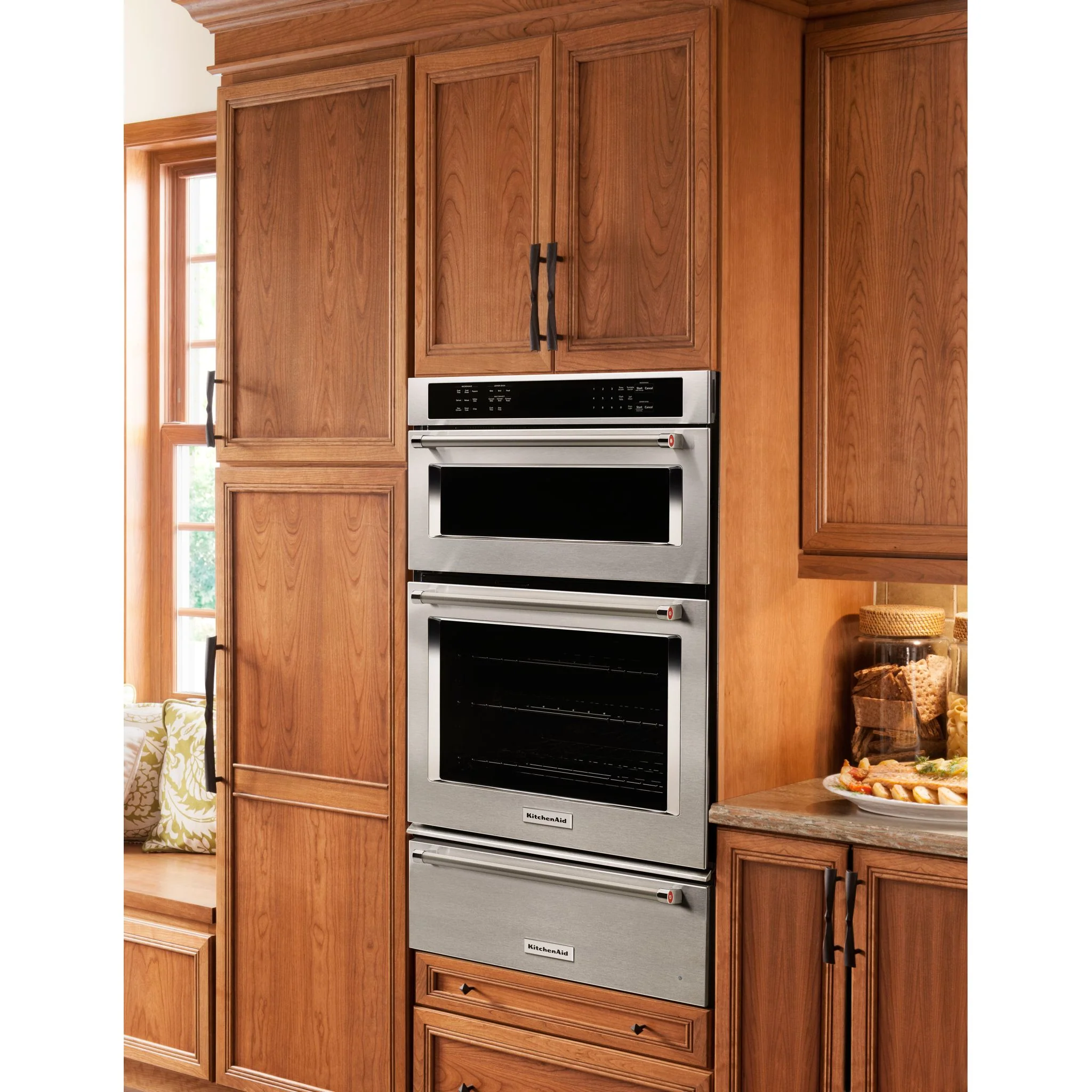 KitchenAid 30" Combination Wall Oven with Even-Heat True Convection (Lower Oven) (KOCE500ESS) - Image 8