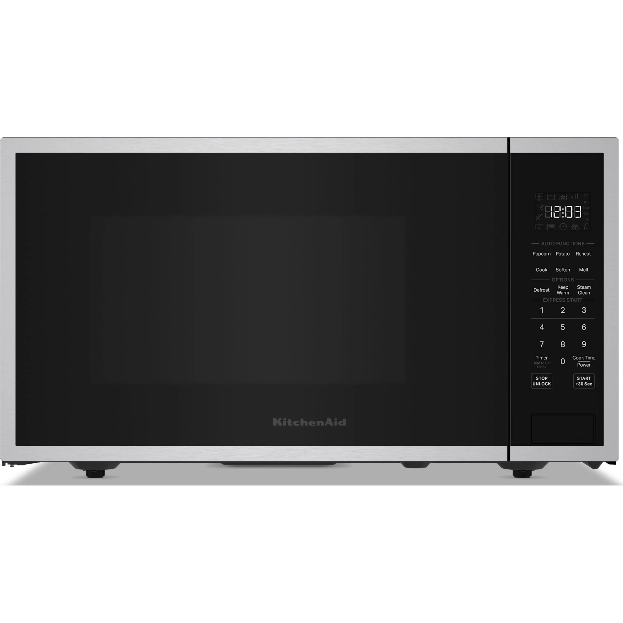 KitchenAid 1.6 Cu. Ft. Countertop Microwave -Stainless Steel (YKMCS122SSS) - Image 8